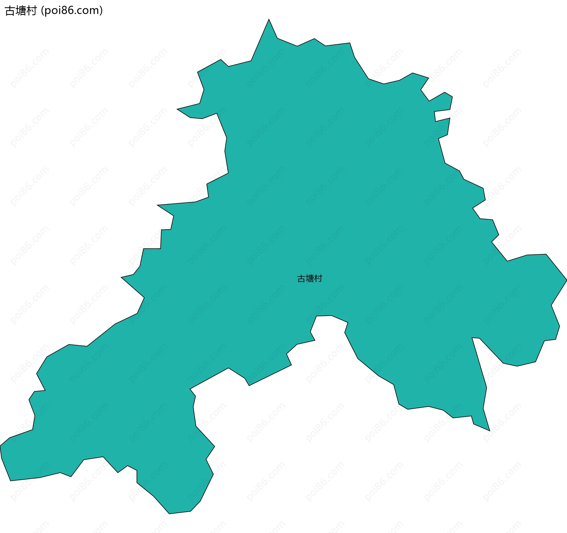 古塘村边界地图