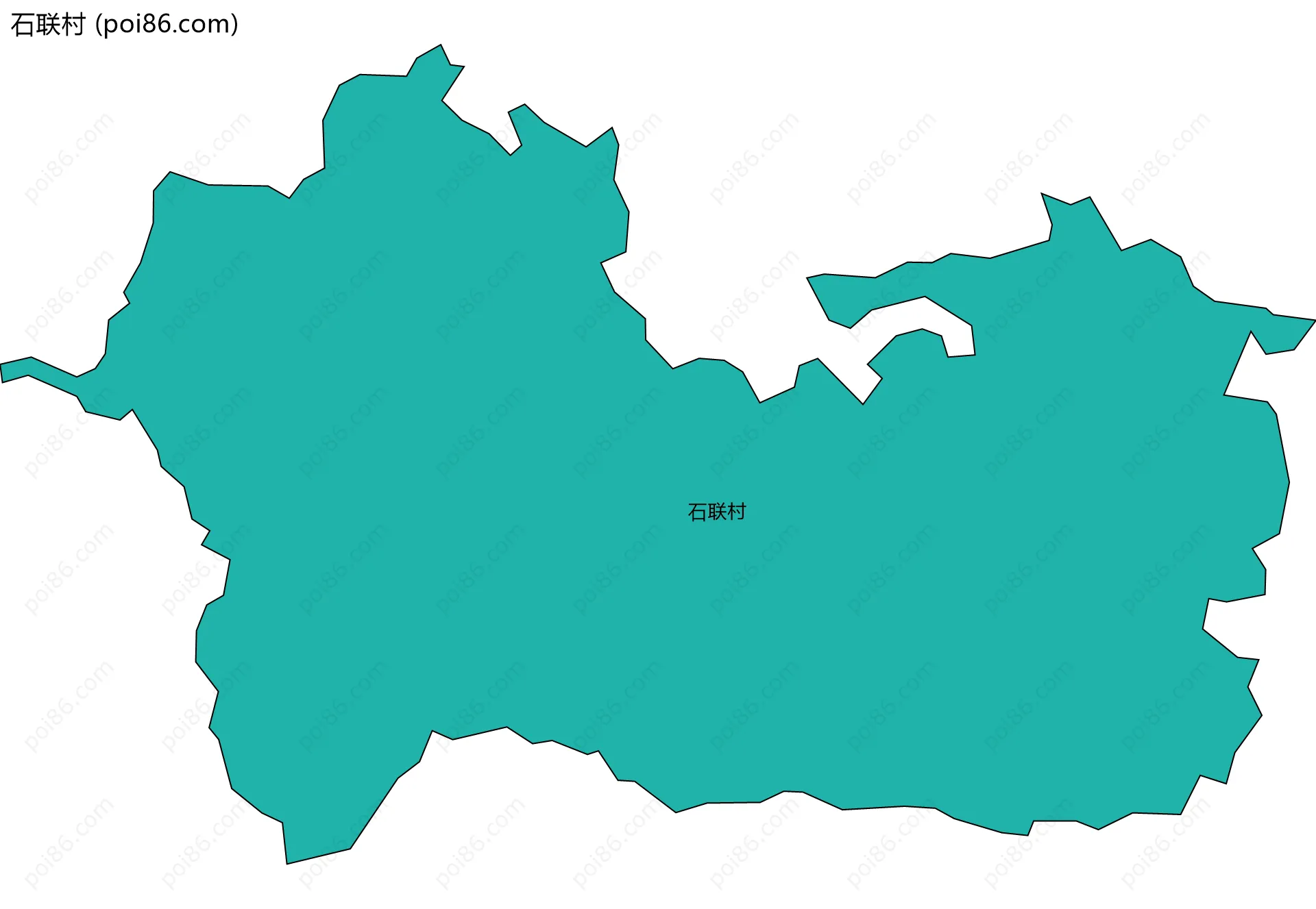 石联村边界地图