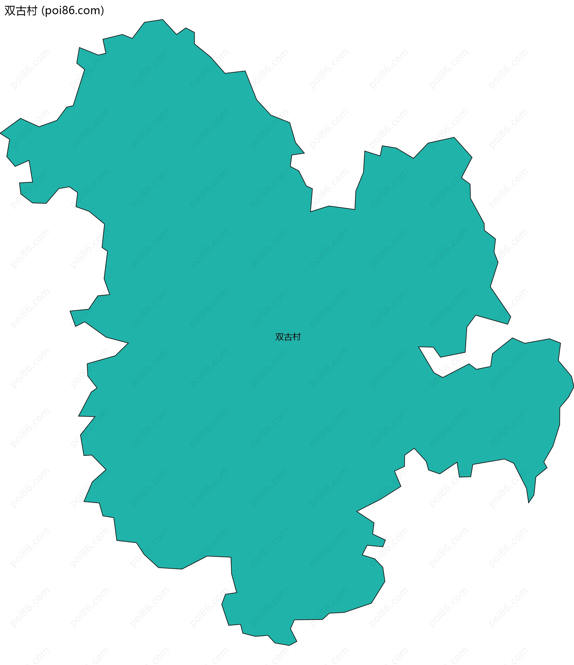 双古村边界地图