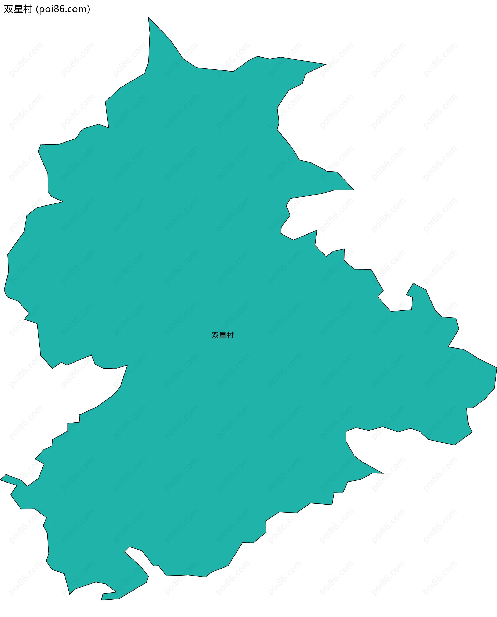 双星村边界地图