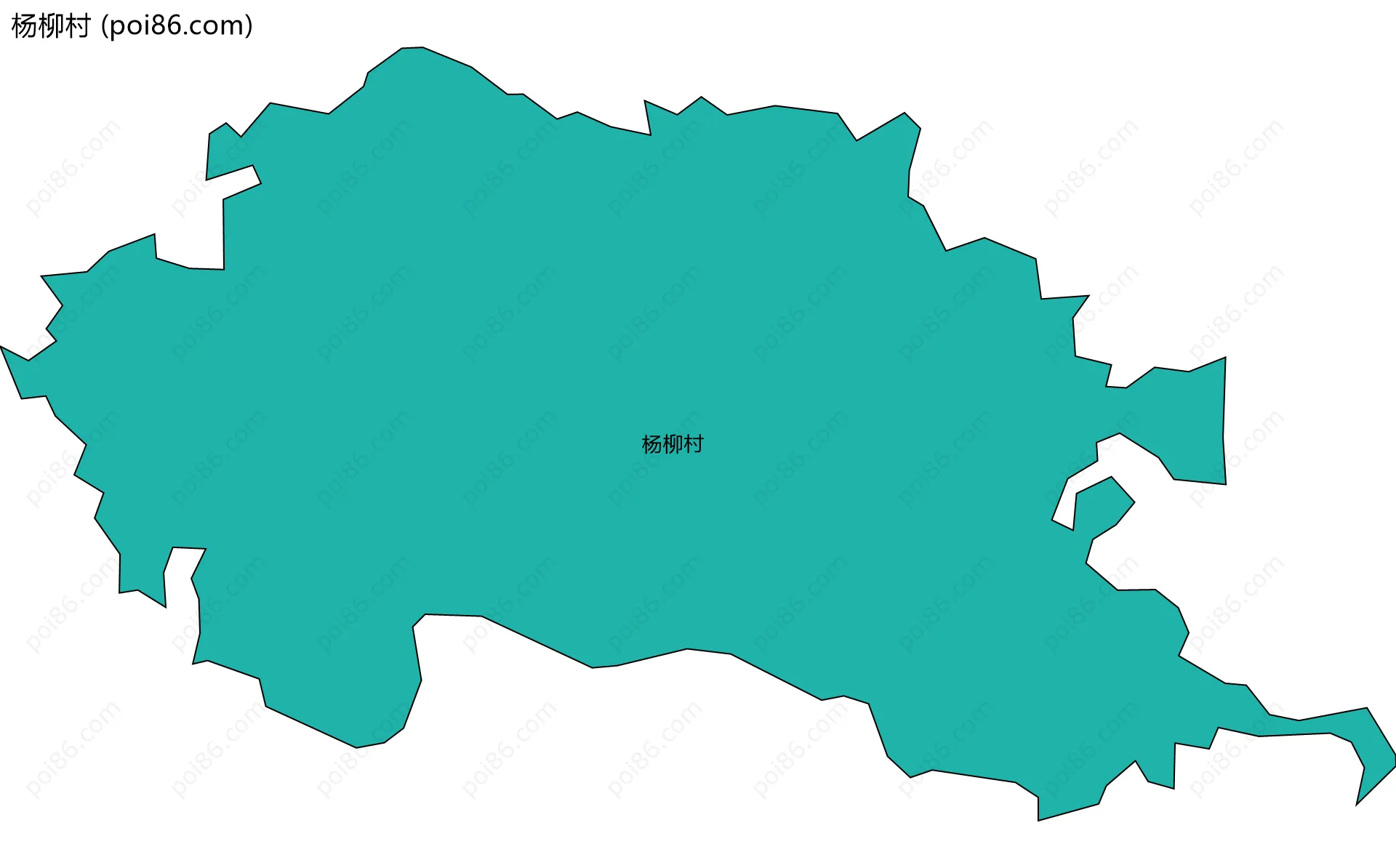 杨柳村边界地图