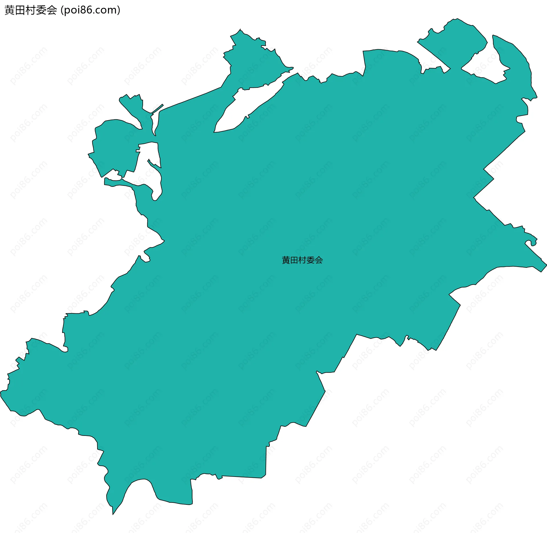 黄田村委会边界地图