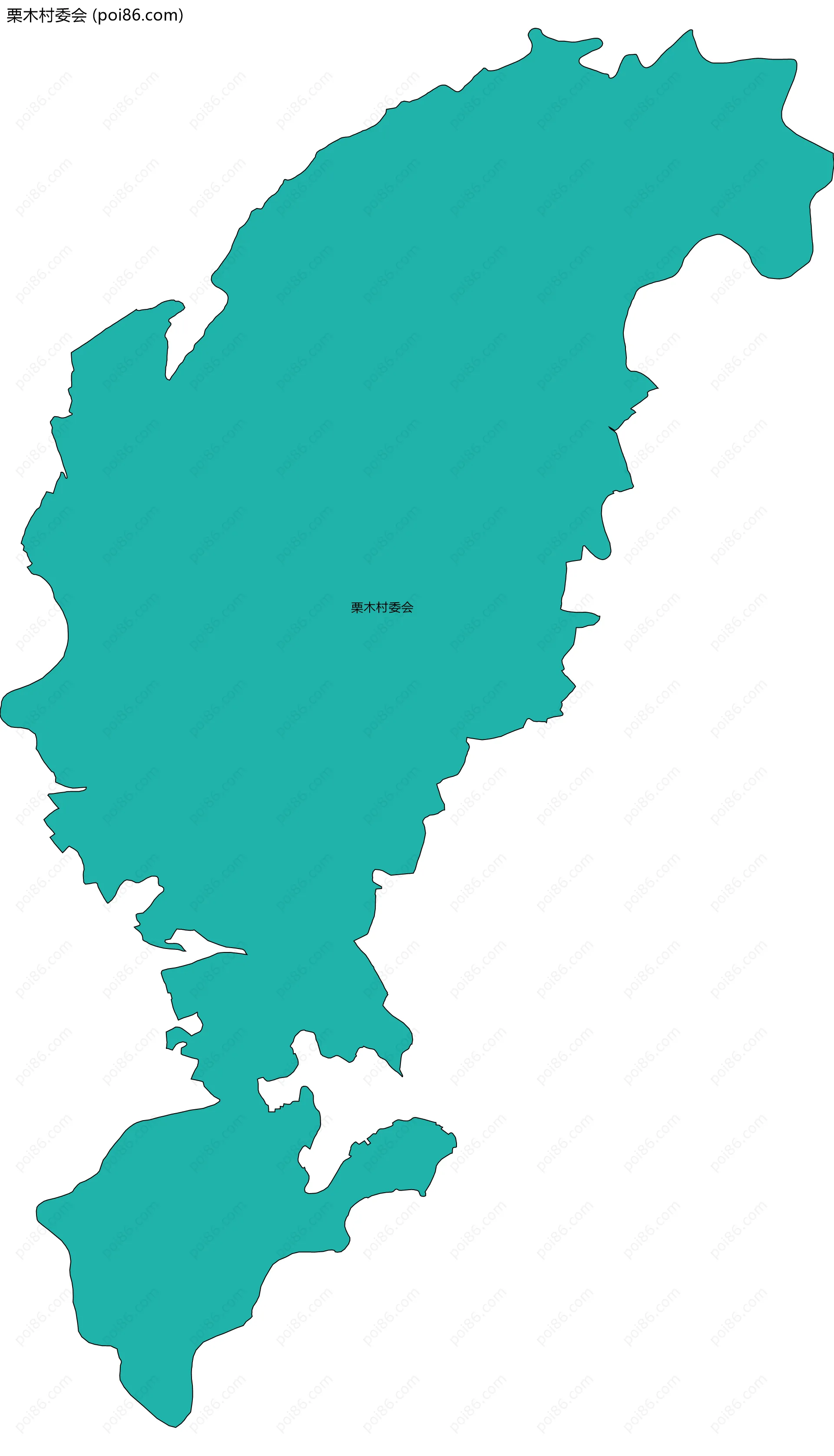 栗木村委会边界地图