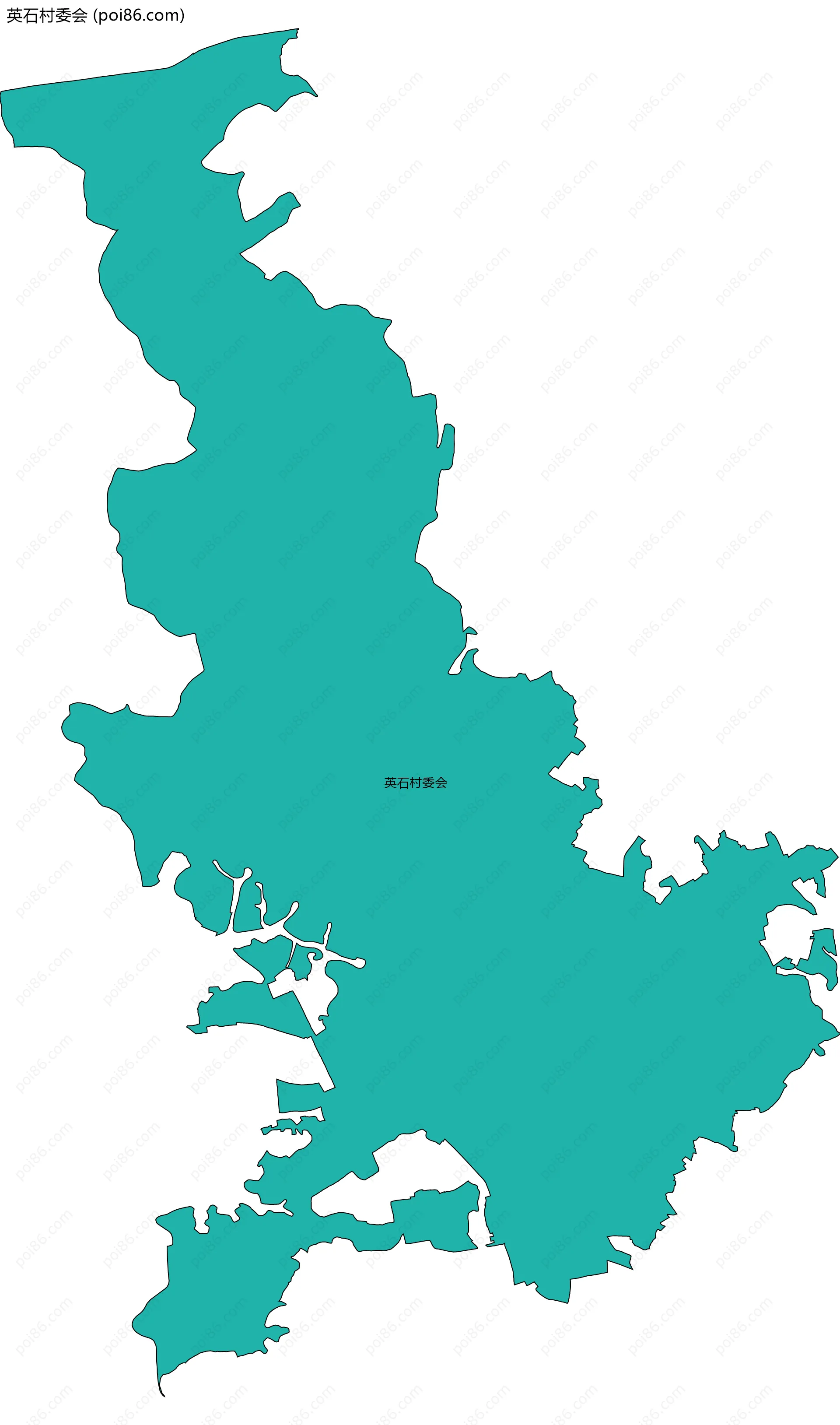 英石村委会边界地图