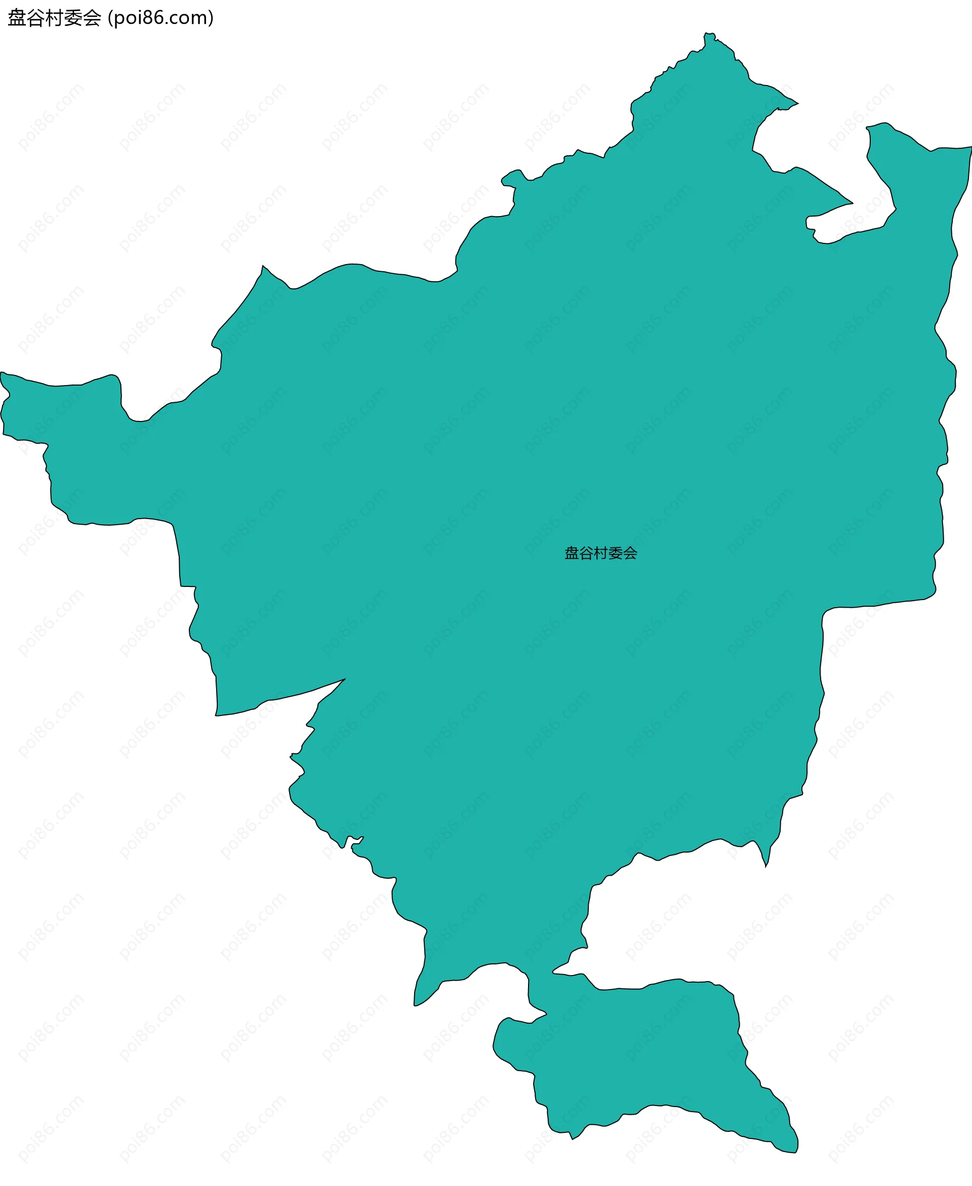 盘谷村委会边界地图