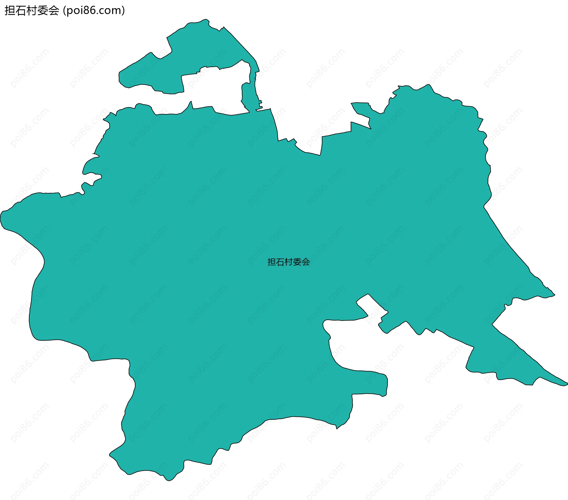 担石村委会边界地图