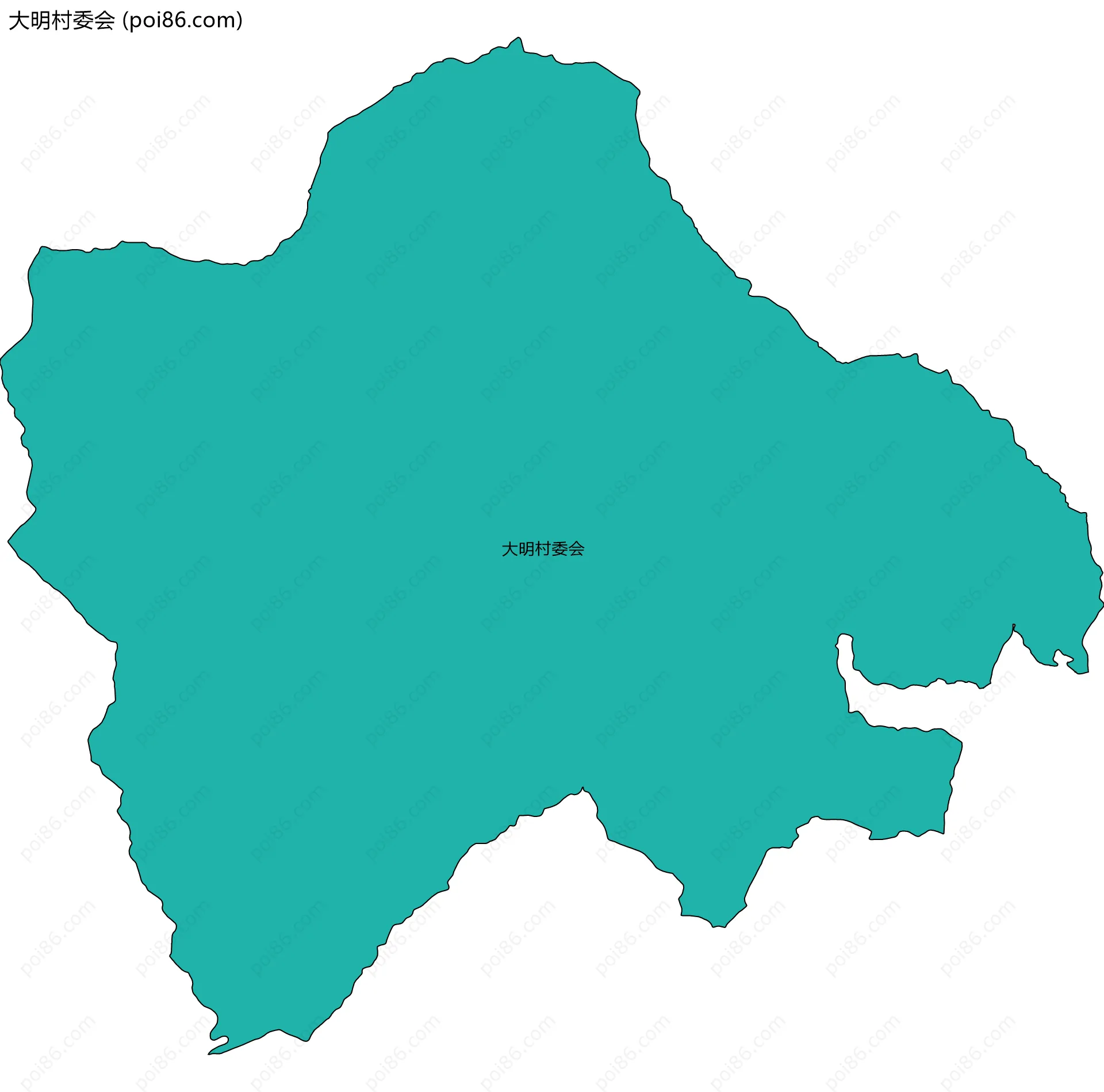 大明村委会边界地图