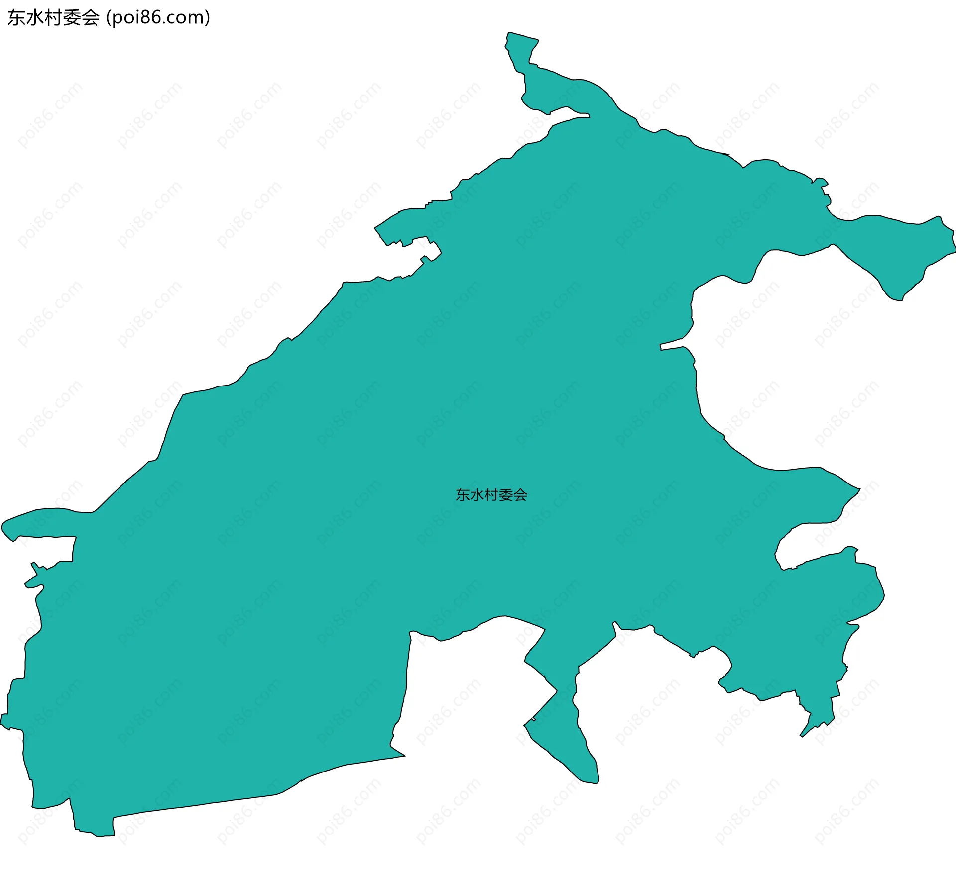 东水村委会边界地图