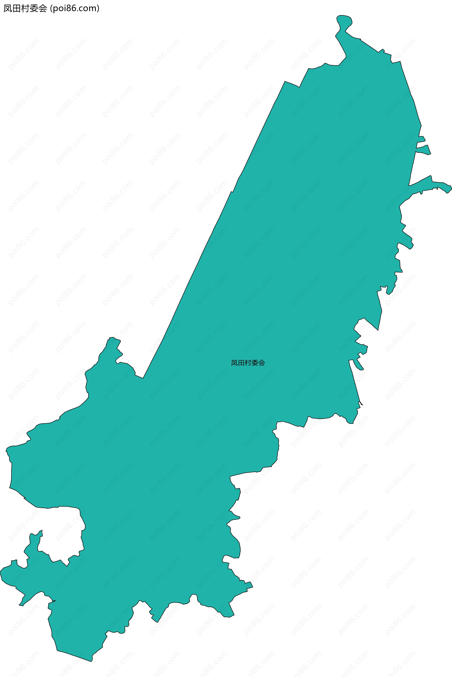 凤田村委会边界地图