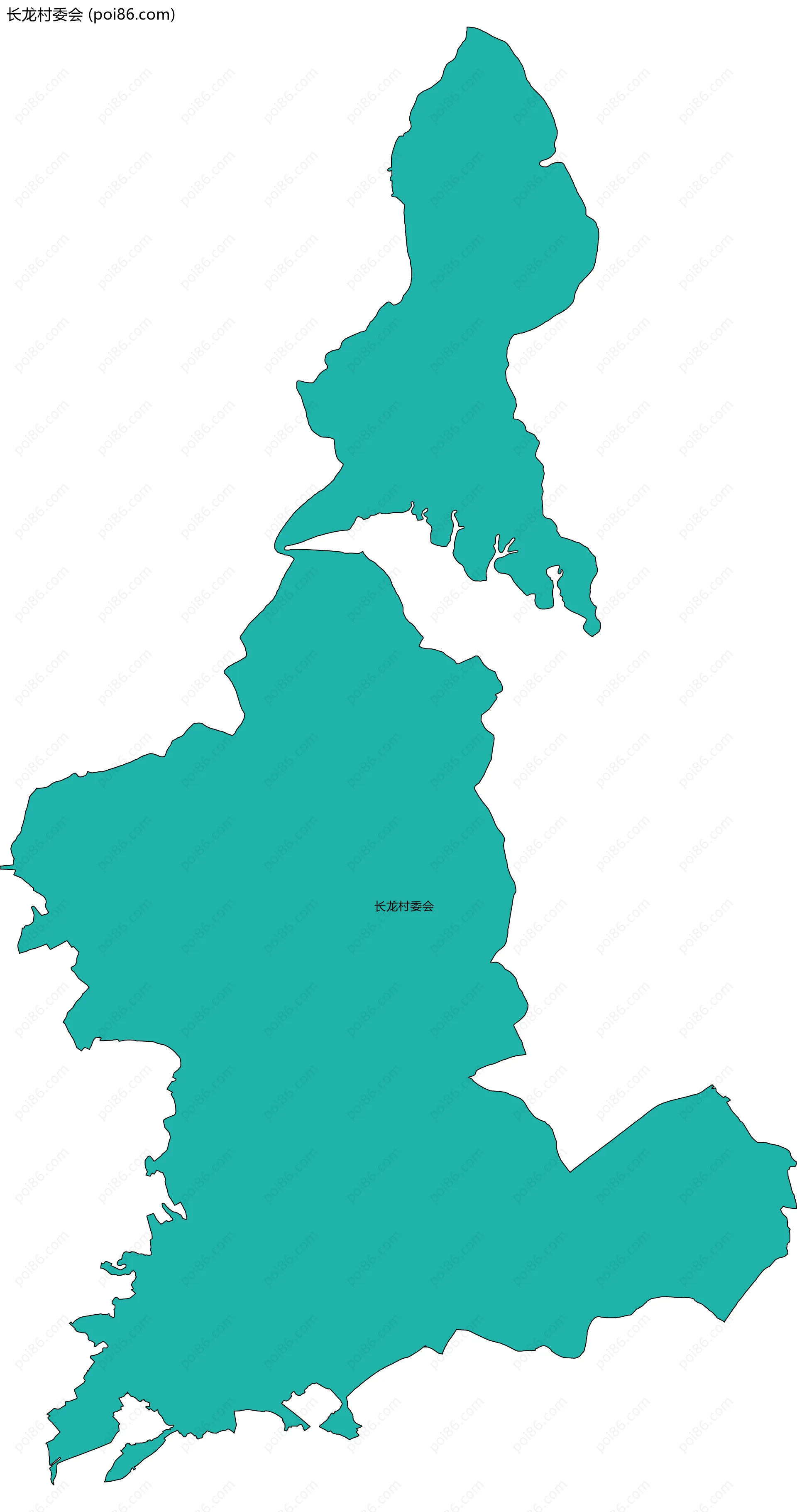 长龙村委会边界地图