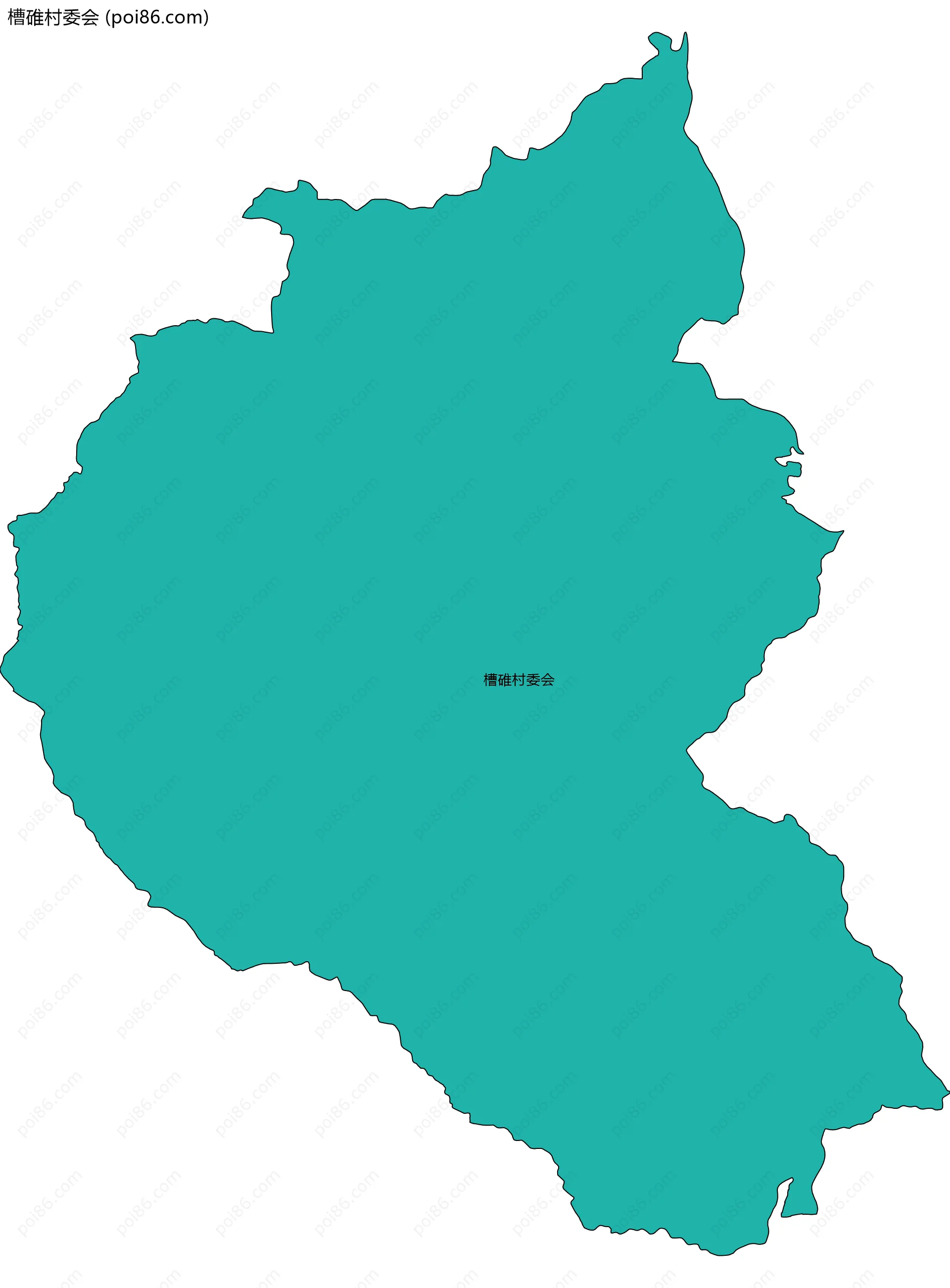 槽碓村委会边界地图