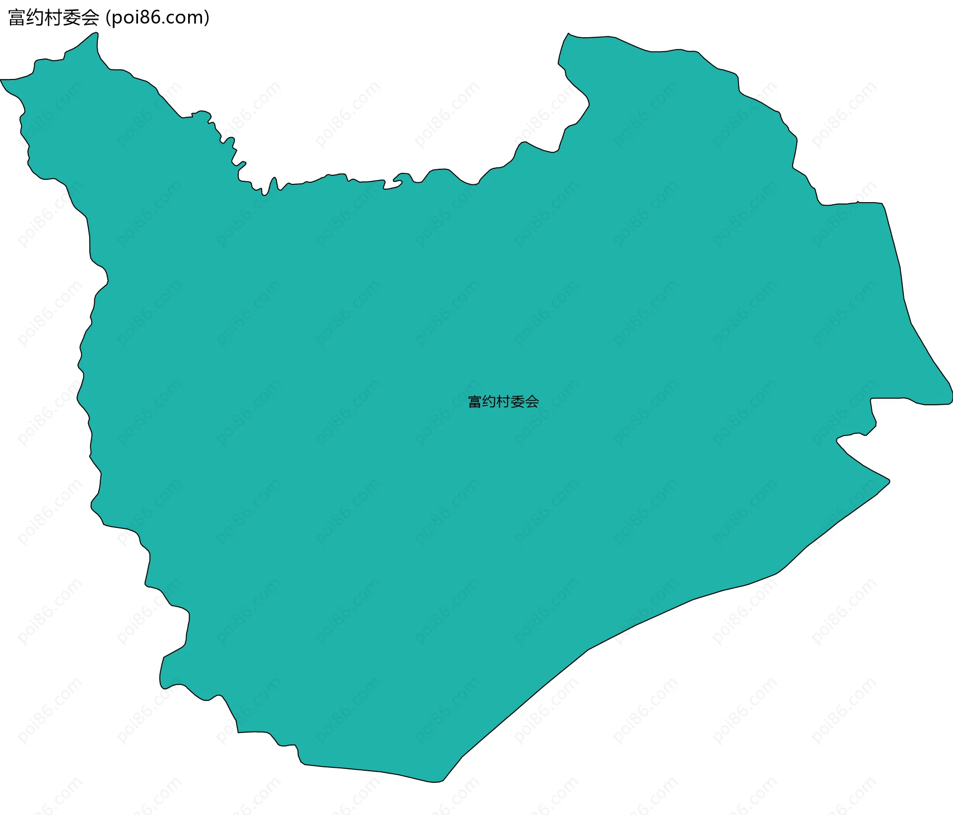 富约村委会边界地图