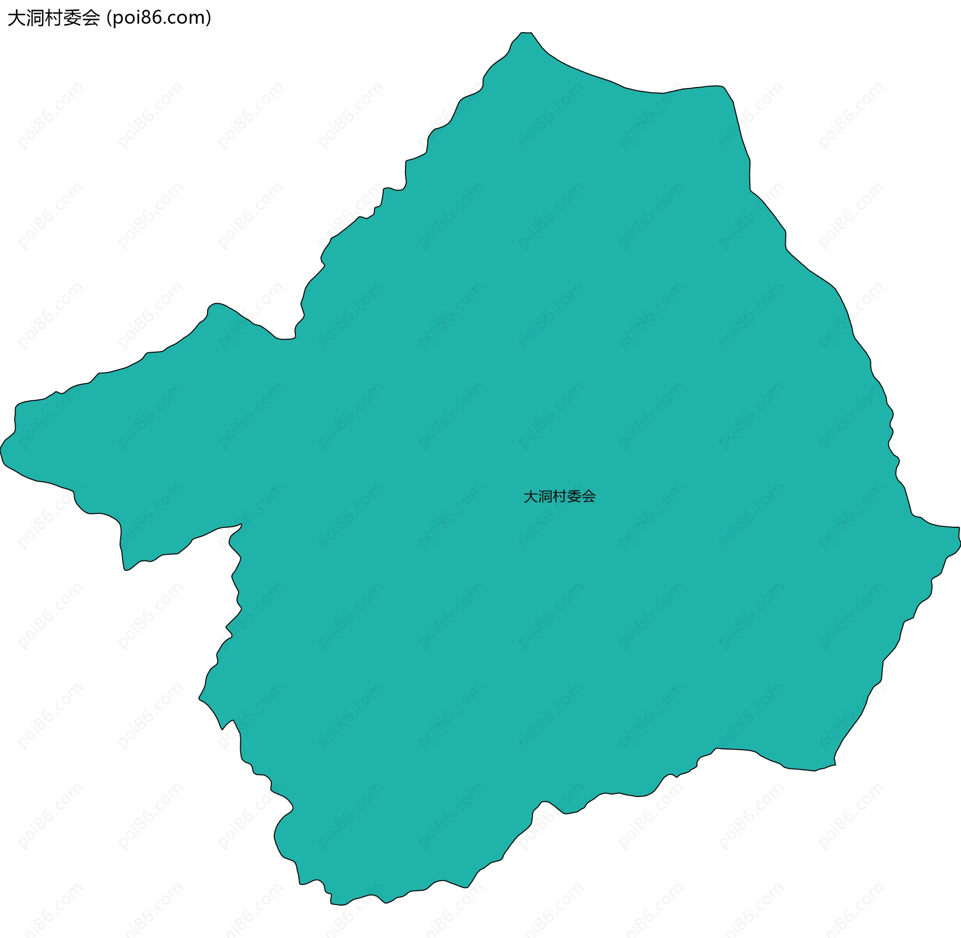 大洞村委会边界地图