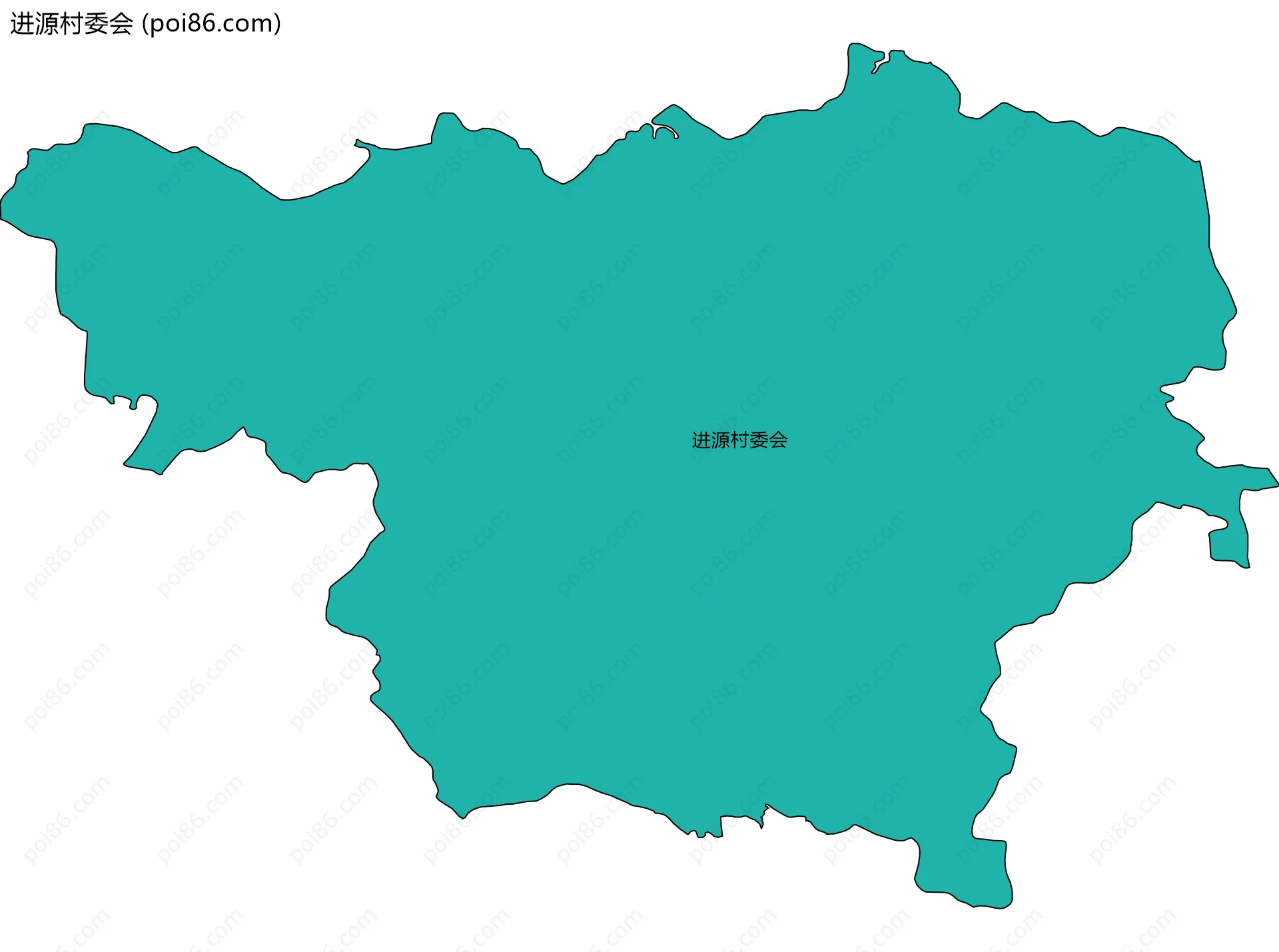 进源村委会边界地图