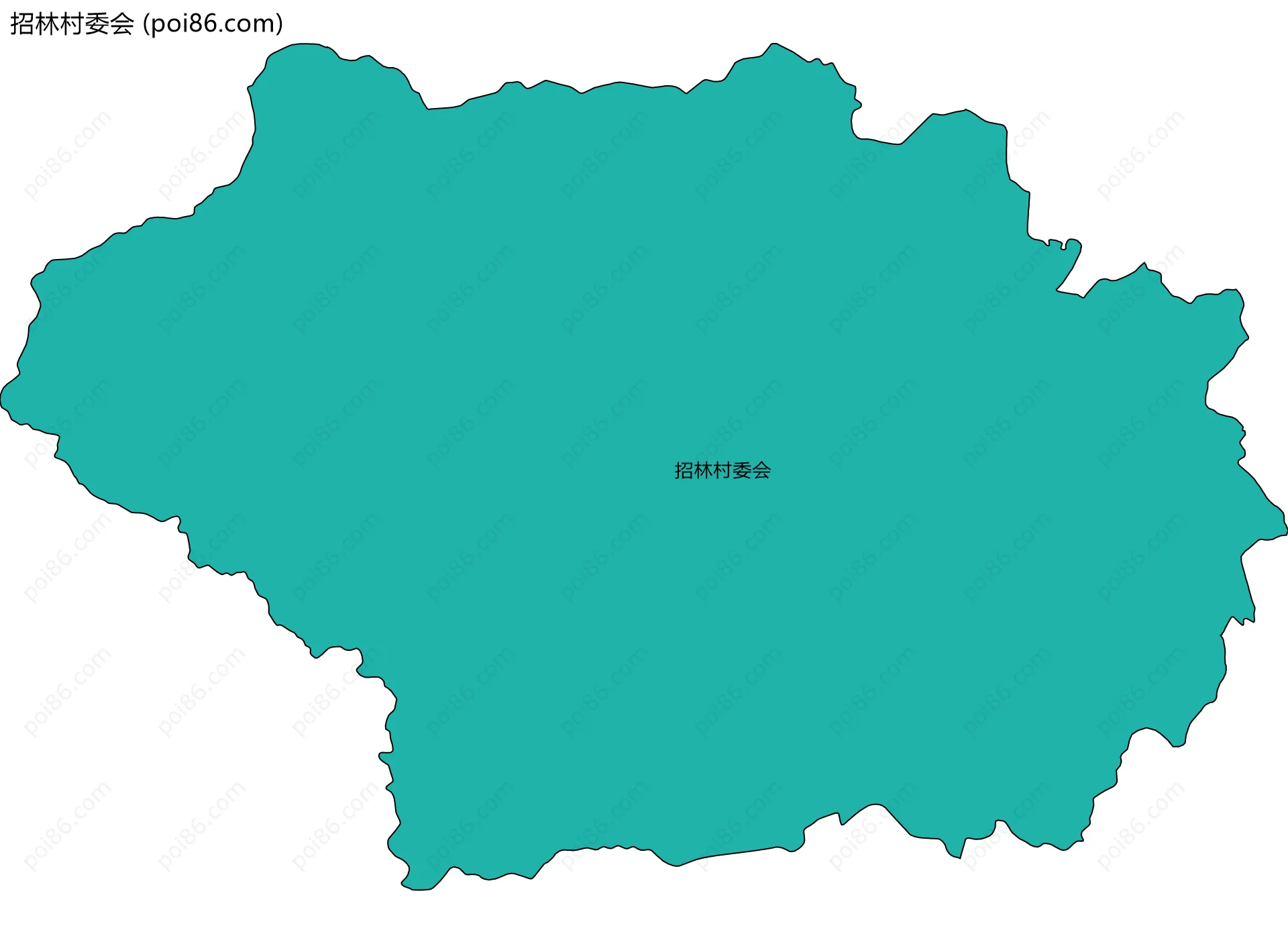 招林村委会边界地图