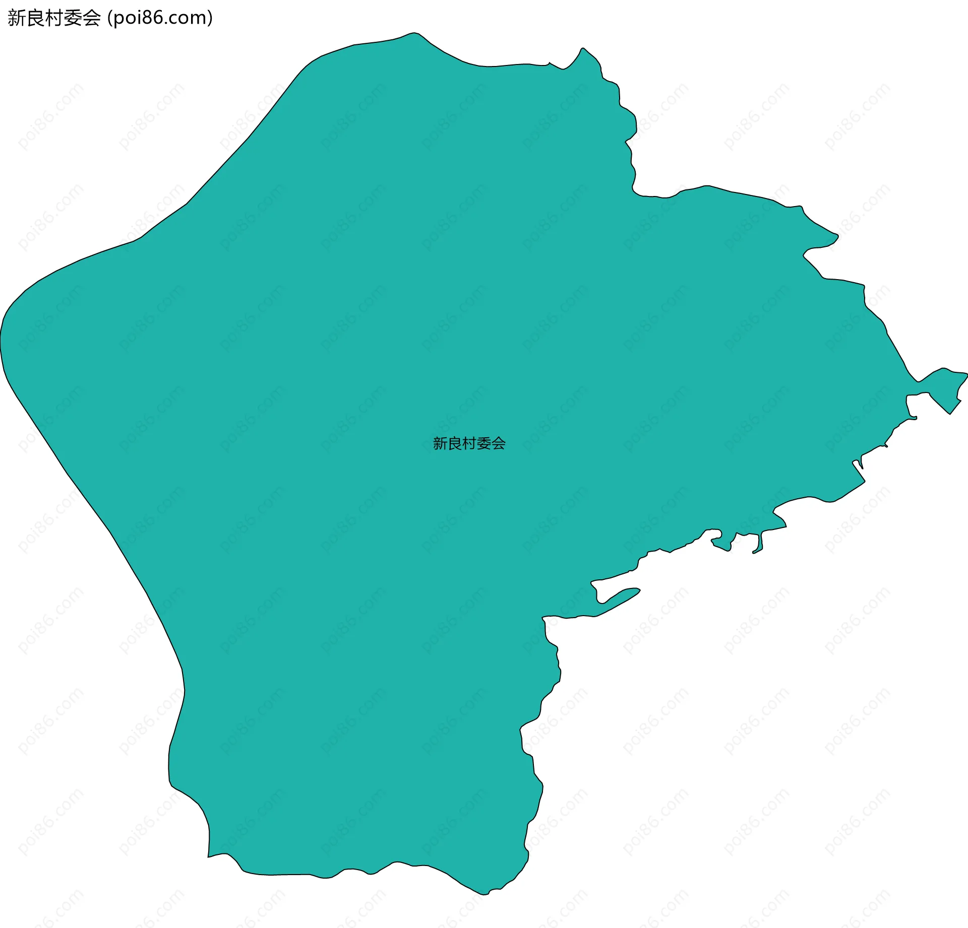 新良村委会边界地图