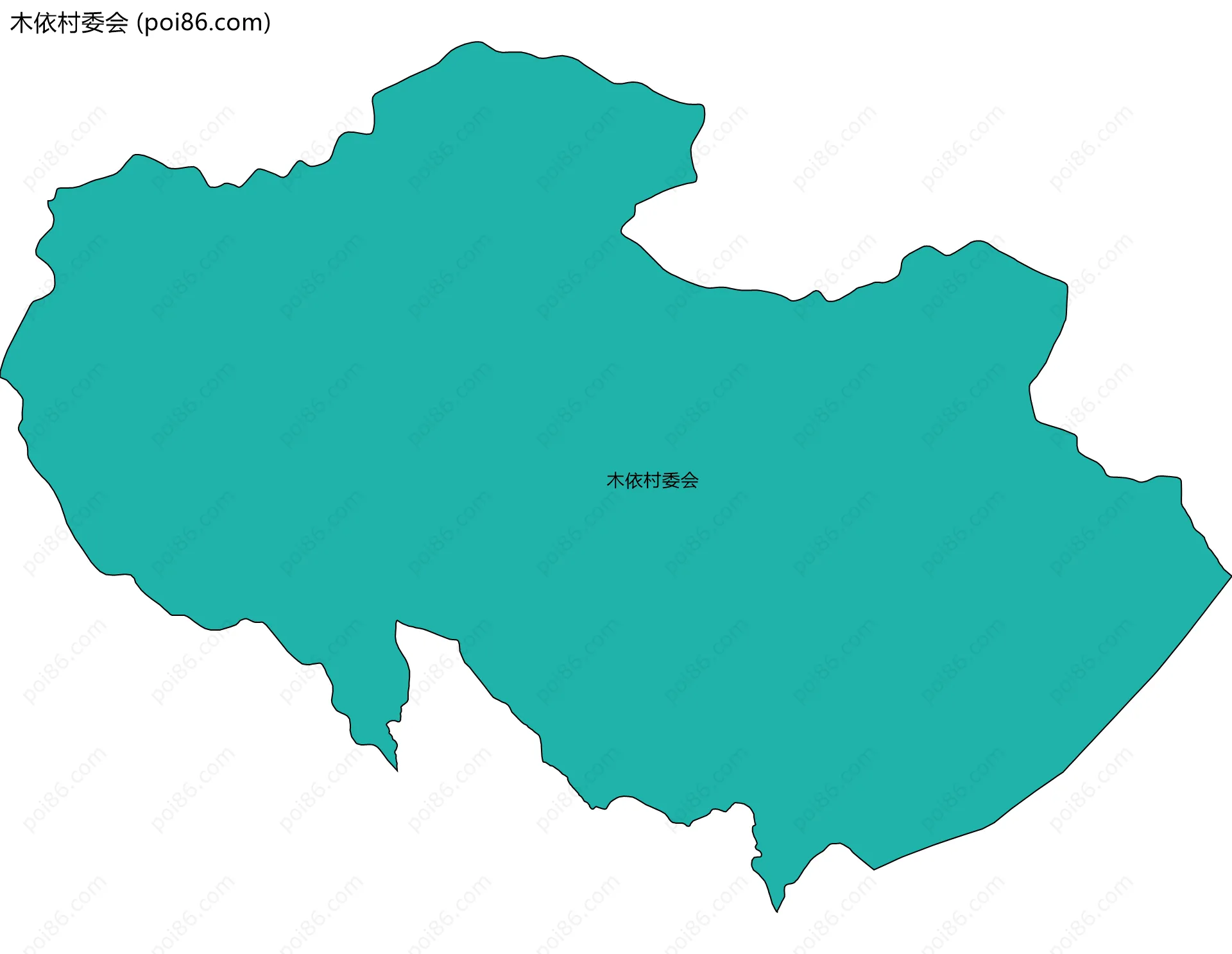 木依村委会边界地图