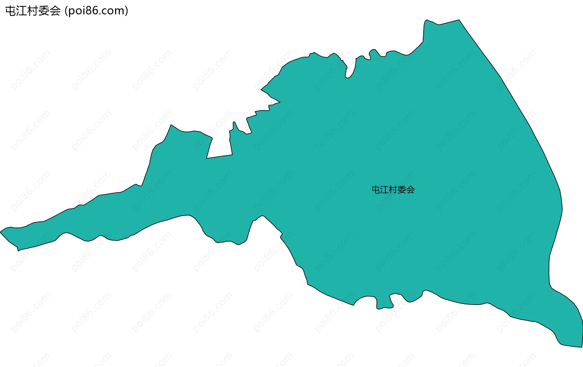 屯江村委会边界地图