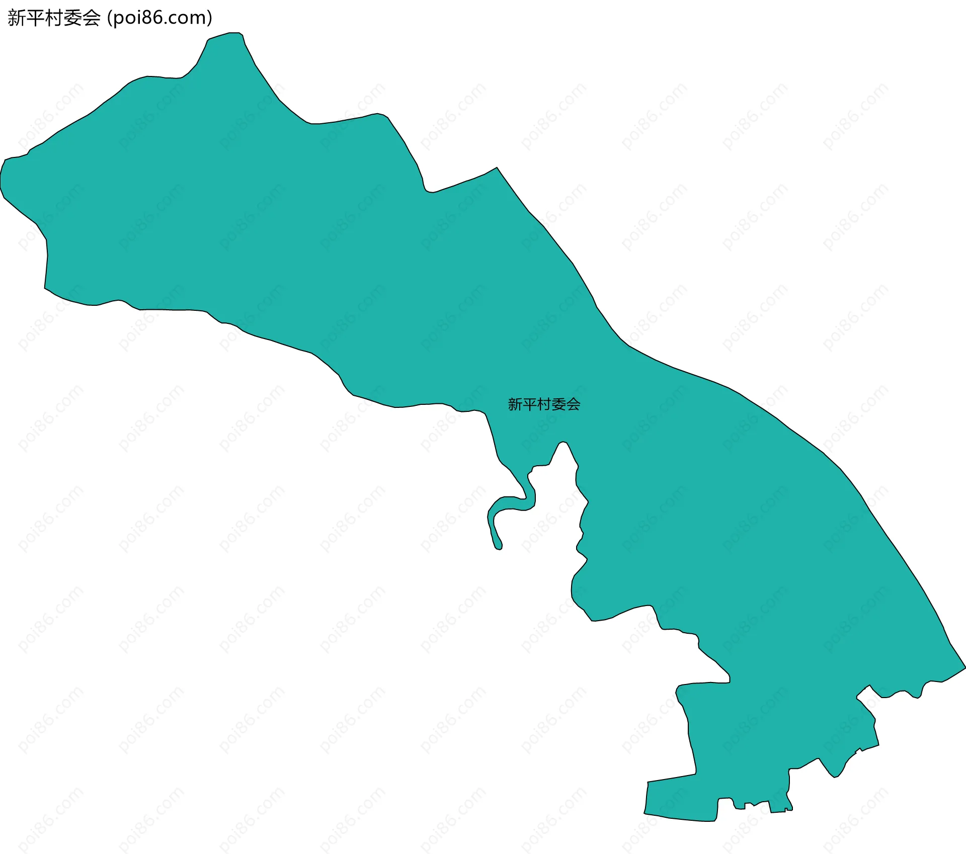 新平村委会边界地图
