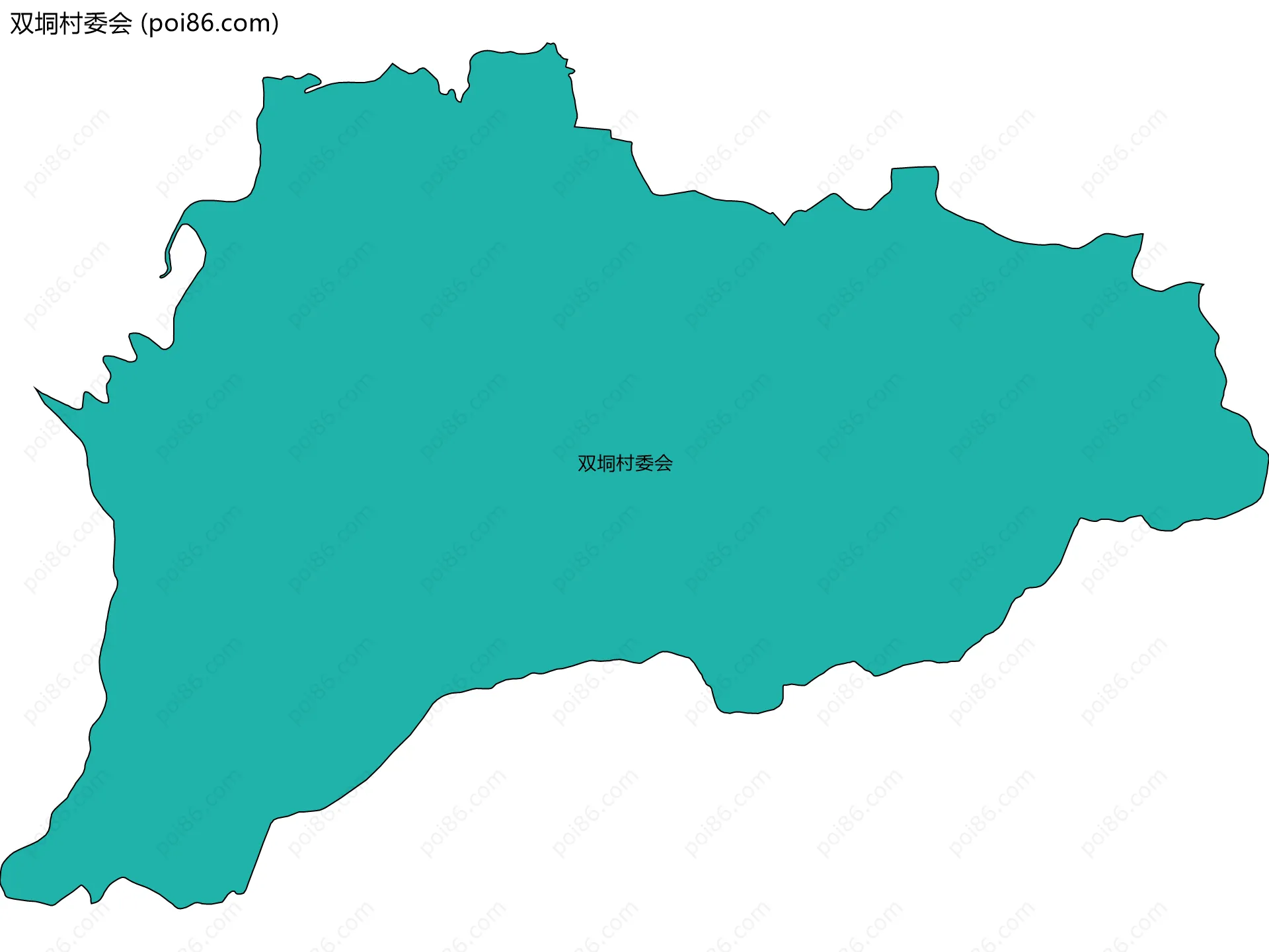 双垌村委会边界地图