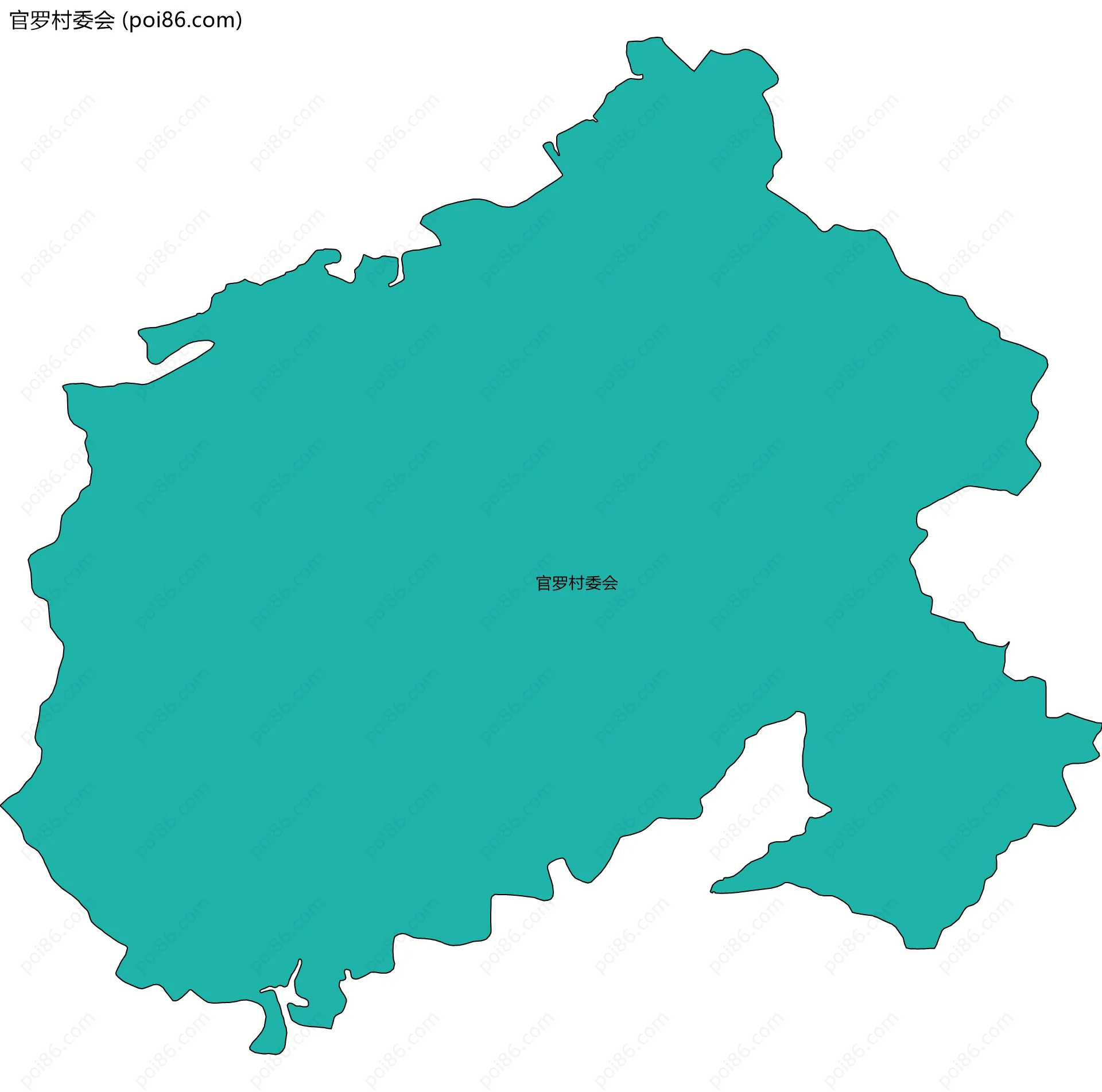 官罗村委会边界地图