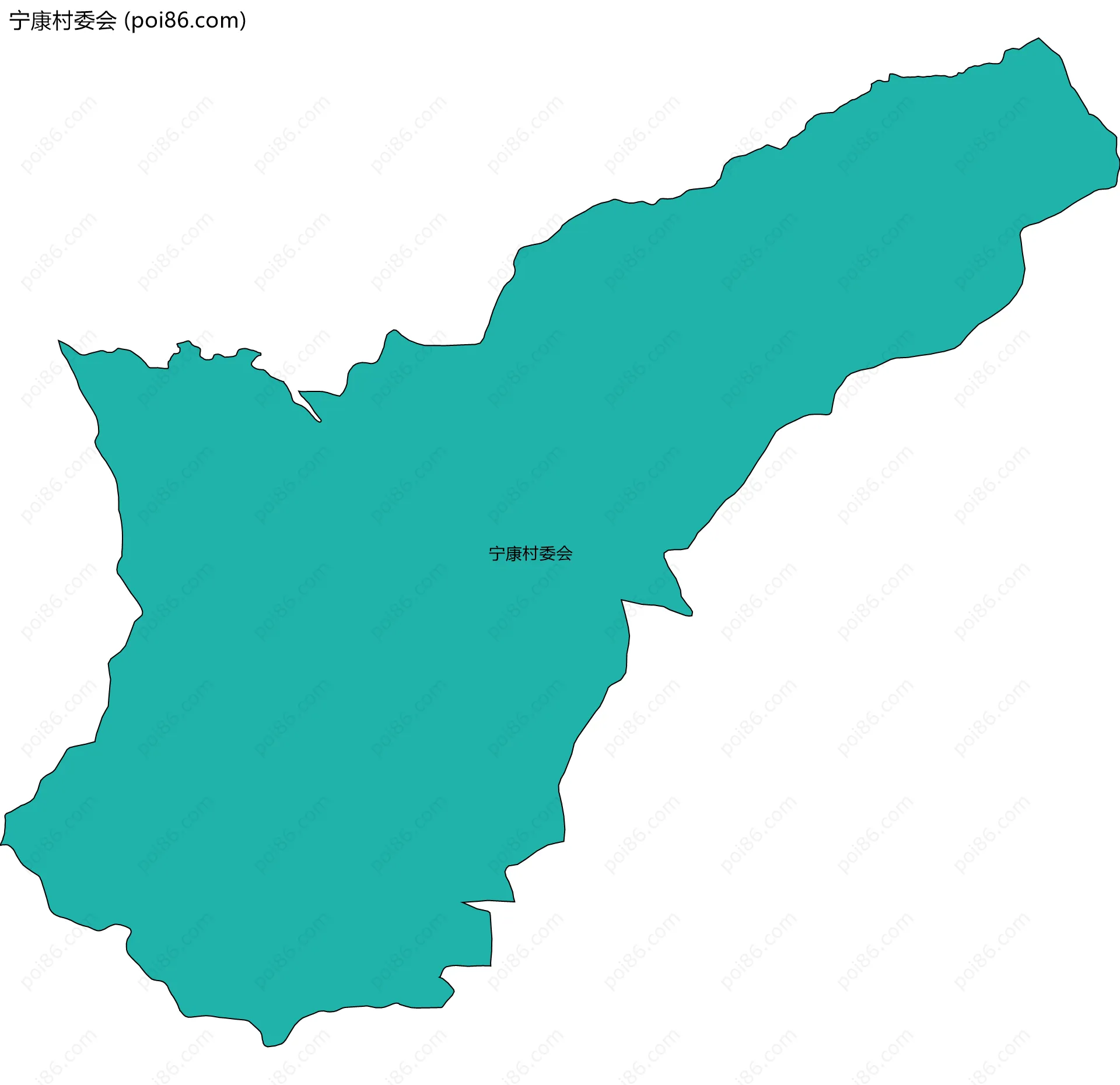 宁康村委会边界地图