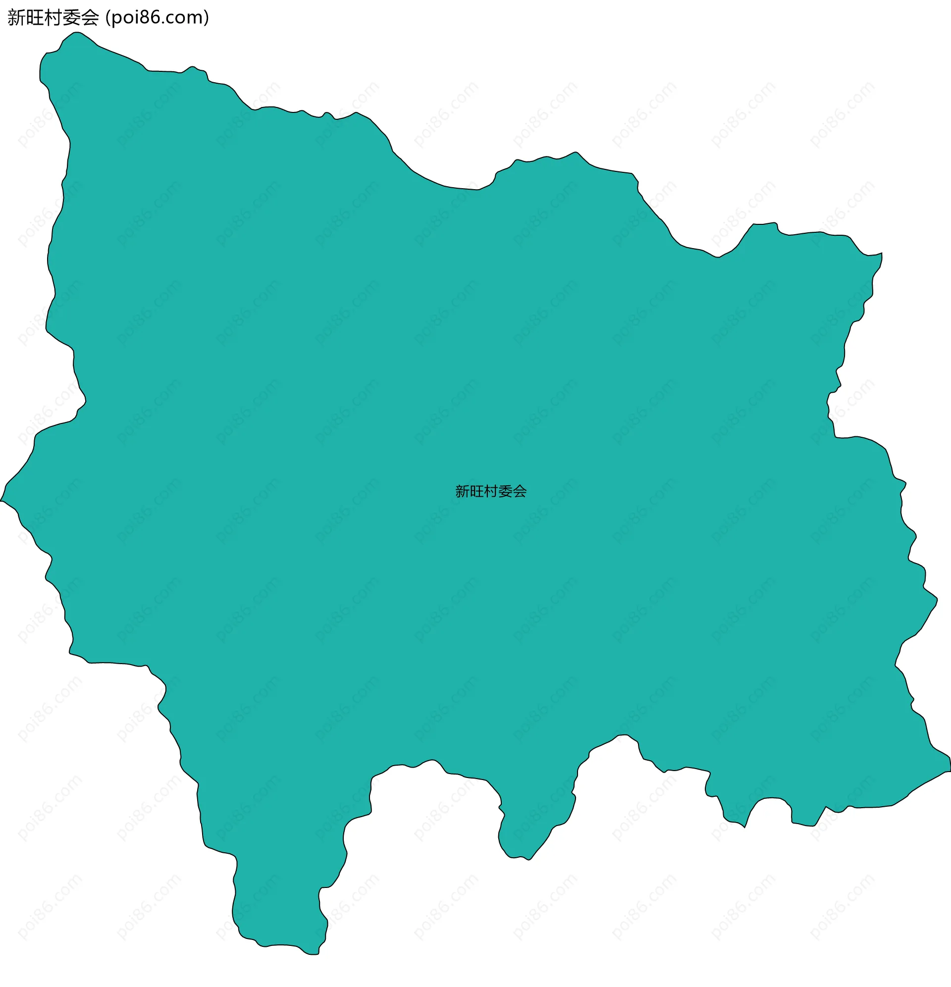 新旺村委会边界地图