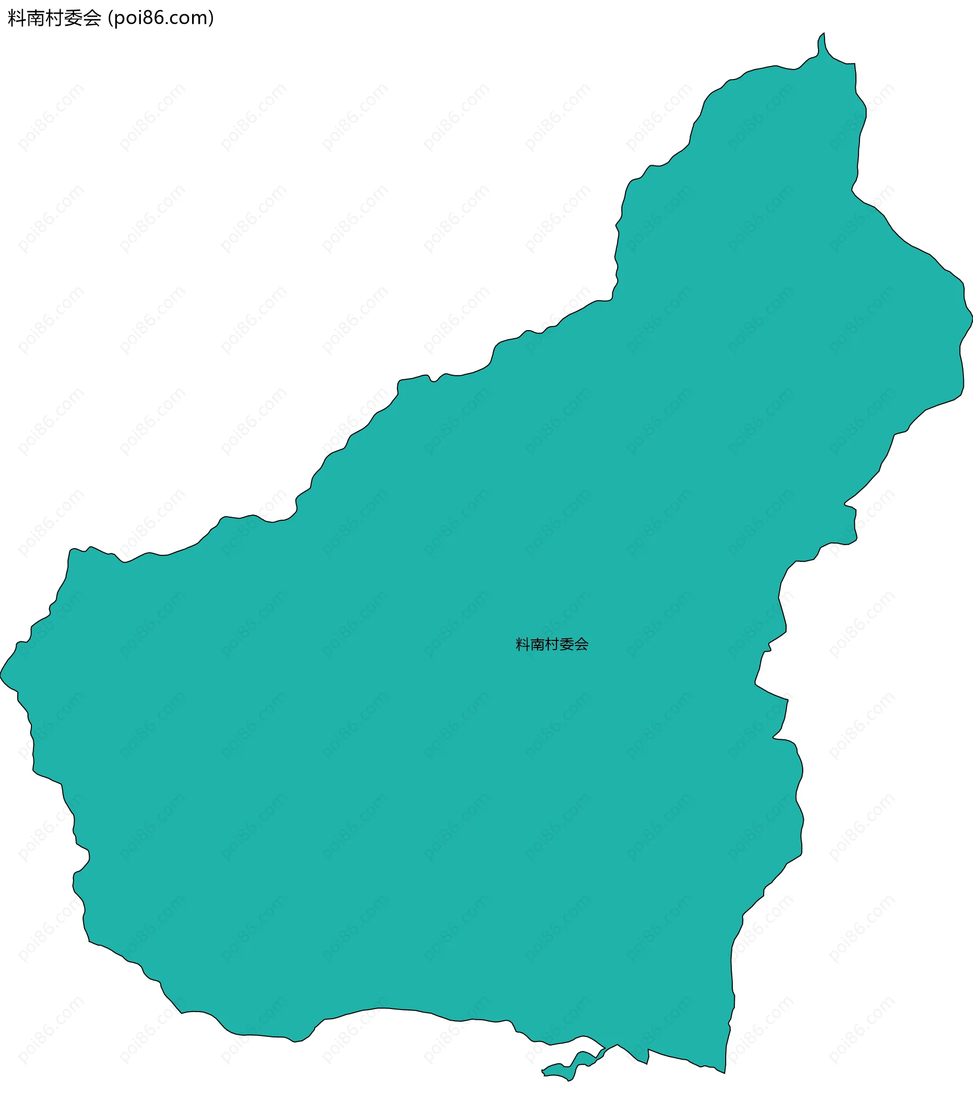 料南村委会边界地图