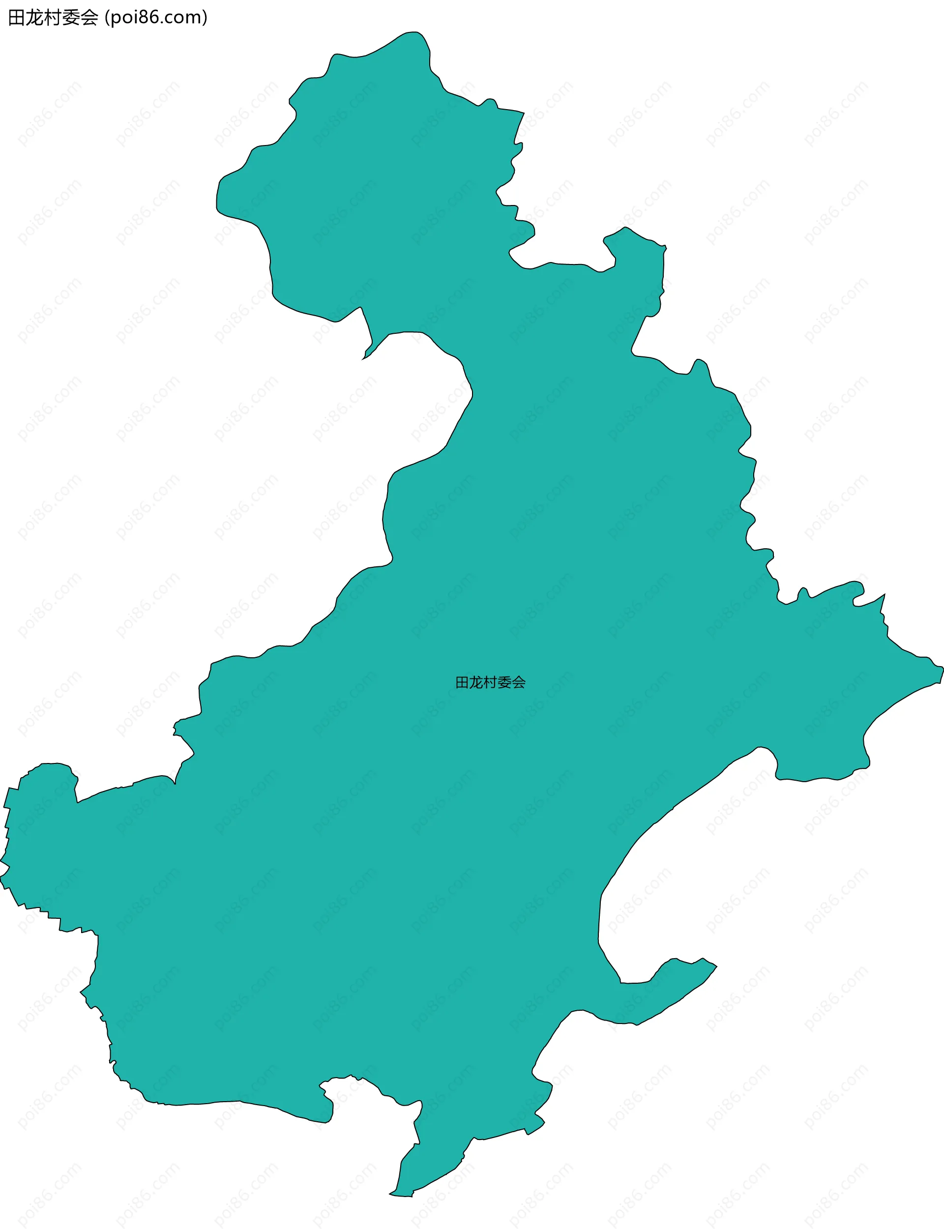 田龙村委会边界地图