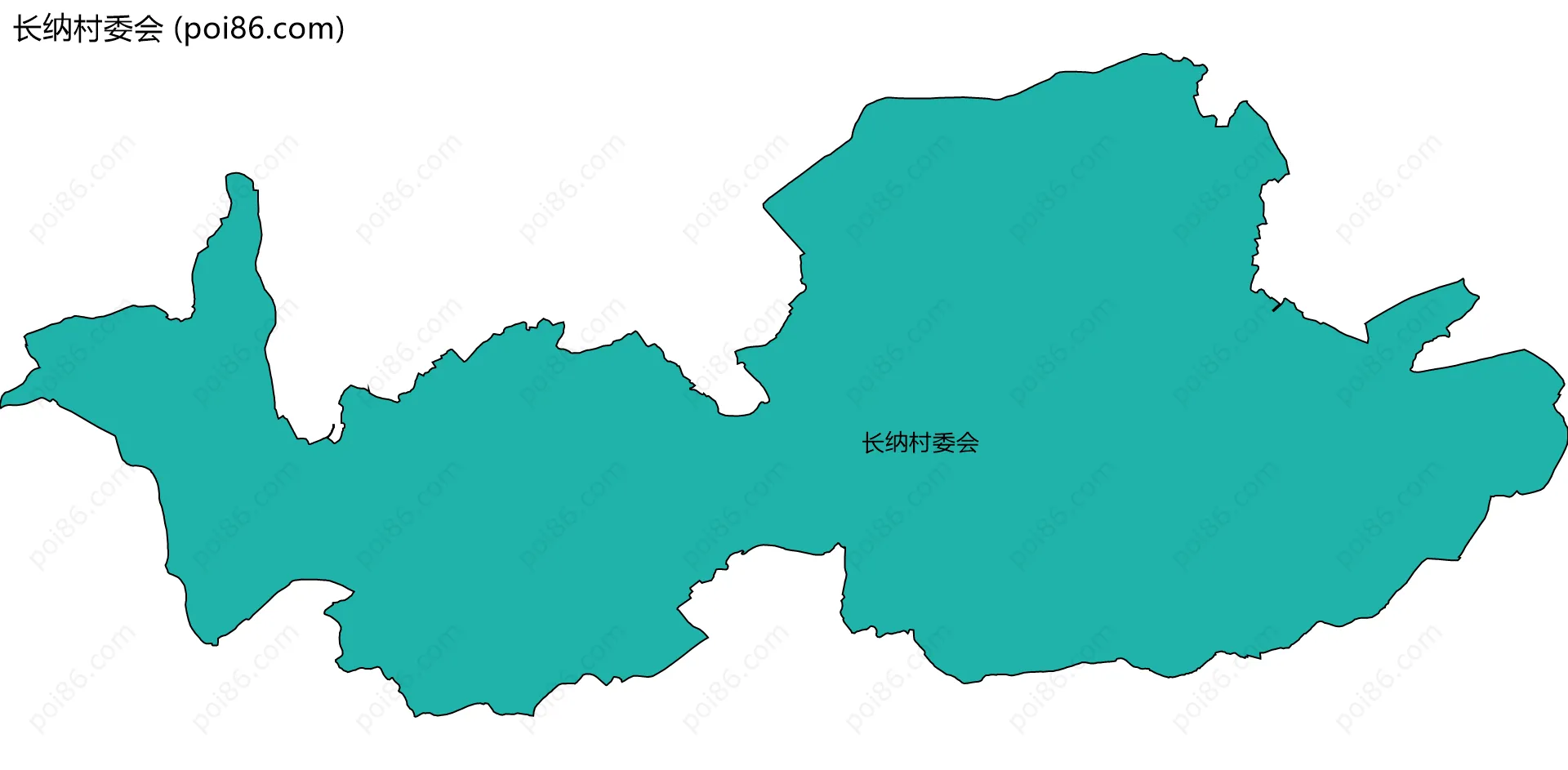 长纳村委会边界地图