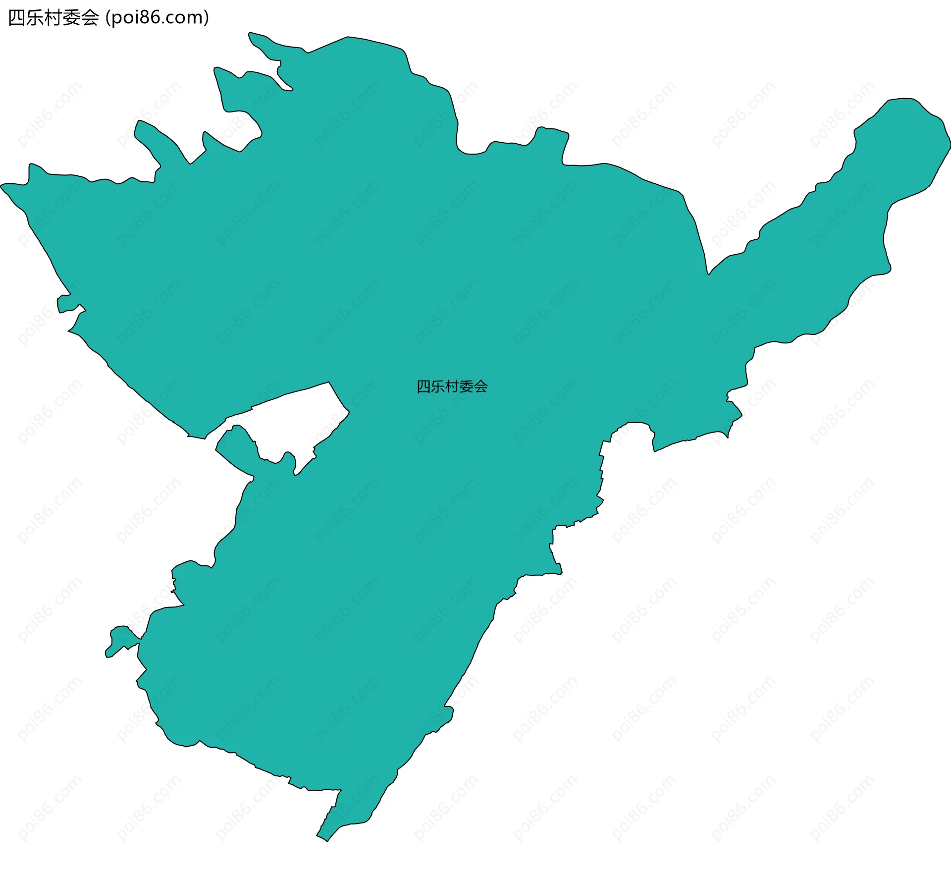 四乐村委会边界地图