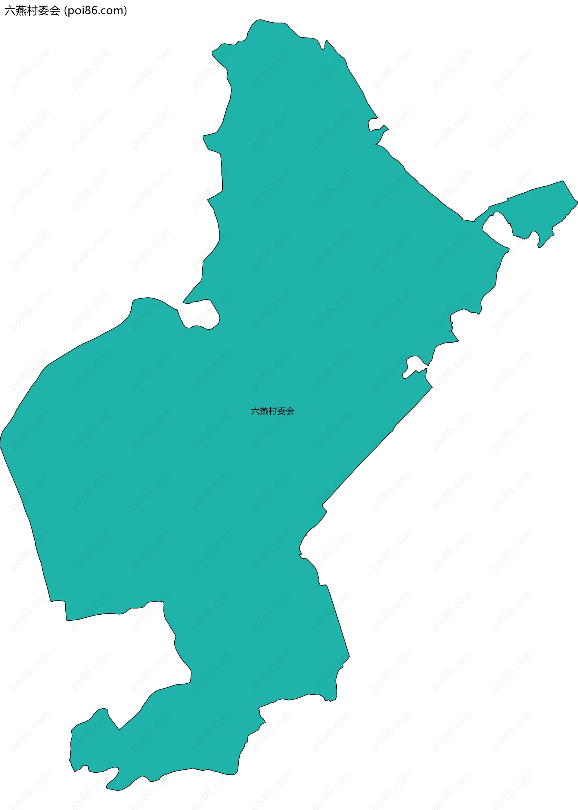 六燕村委会边界地图