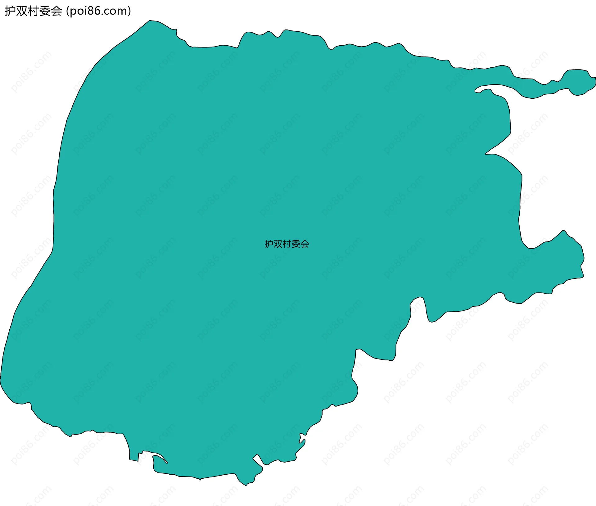 护双村委会边界地图