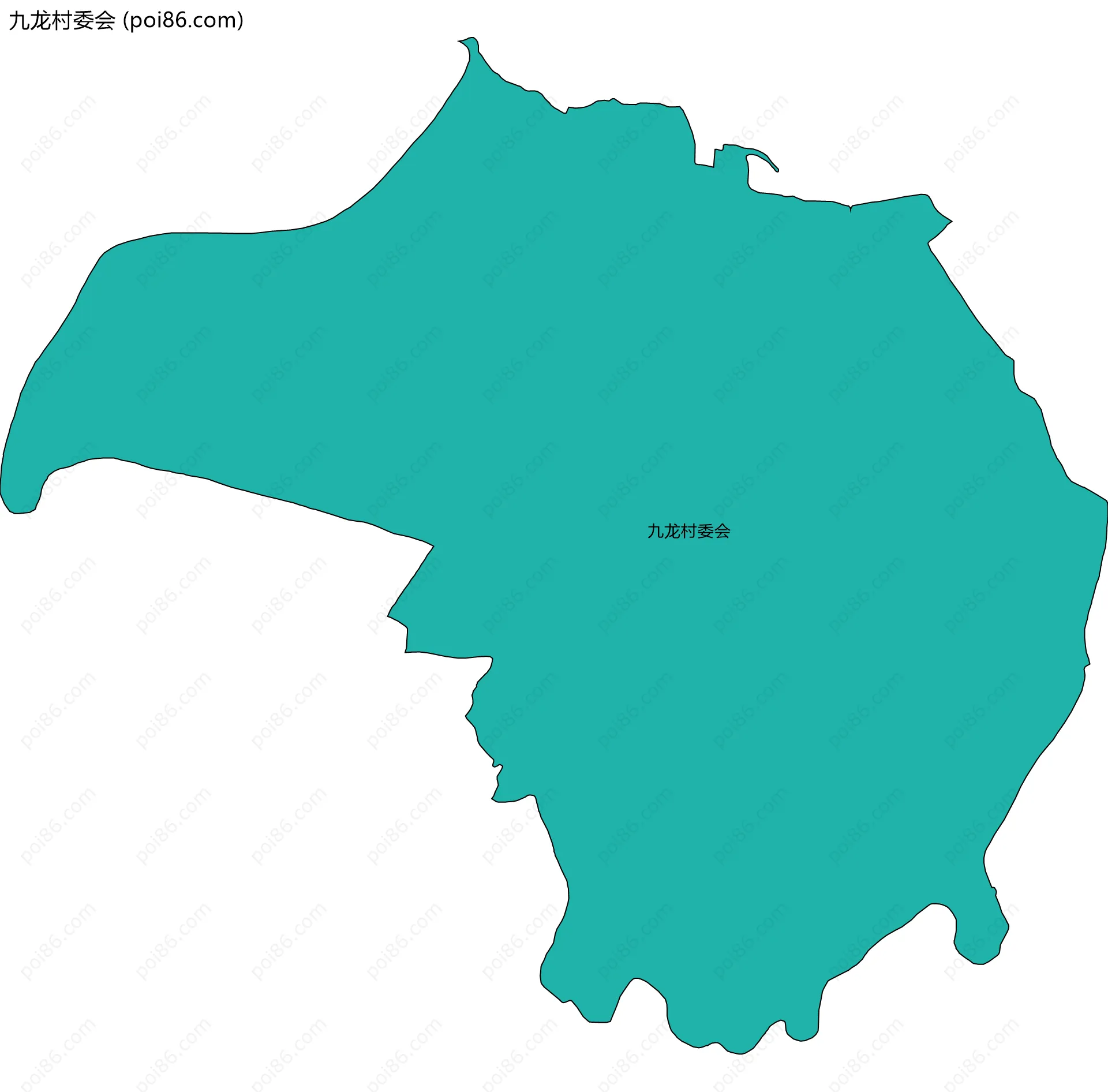 九龙村委会边界地图