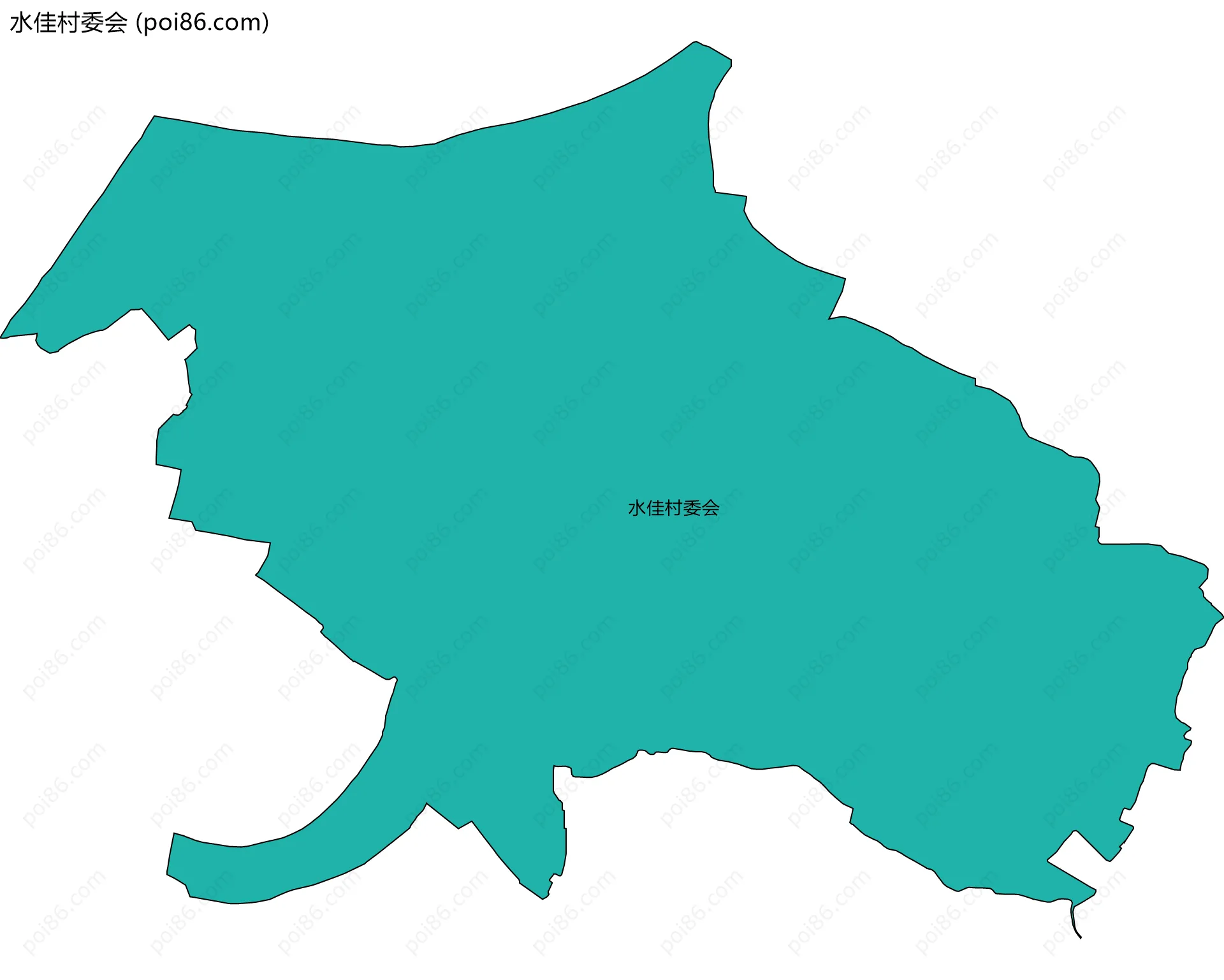 水佳村委会边界地图