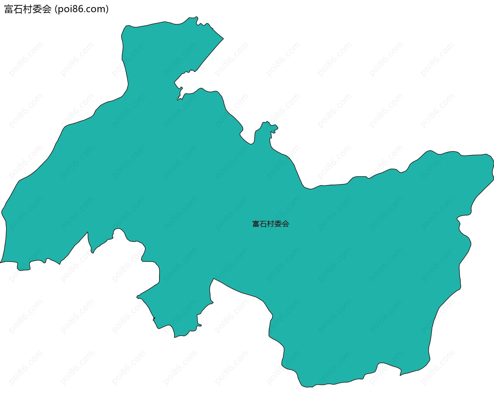 富石村委会边界地图