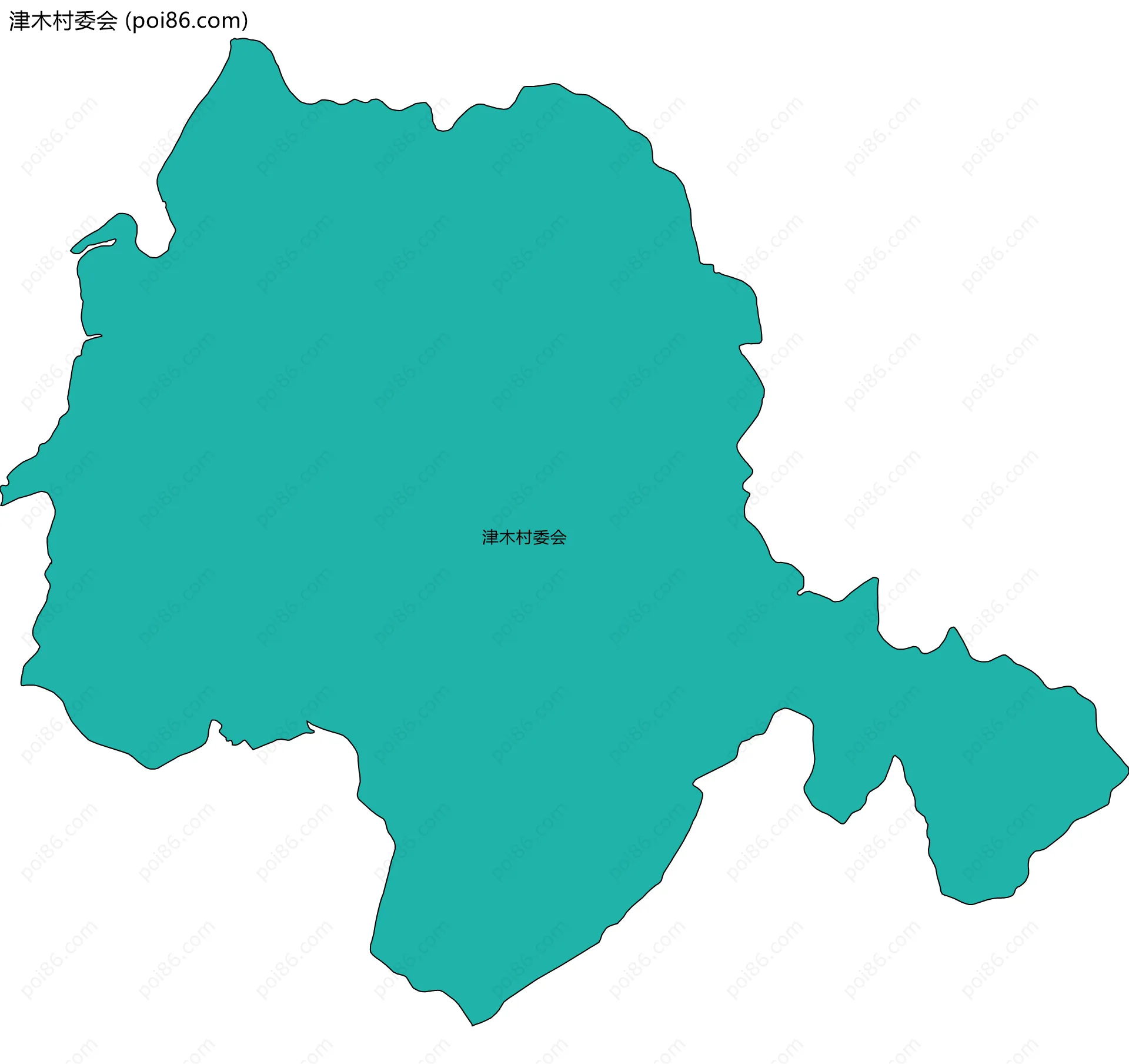 津木村委会边界地图