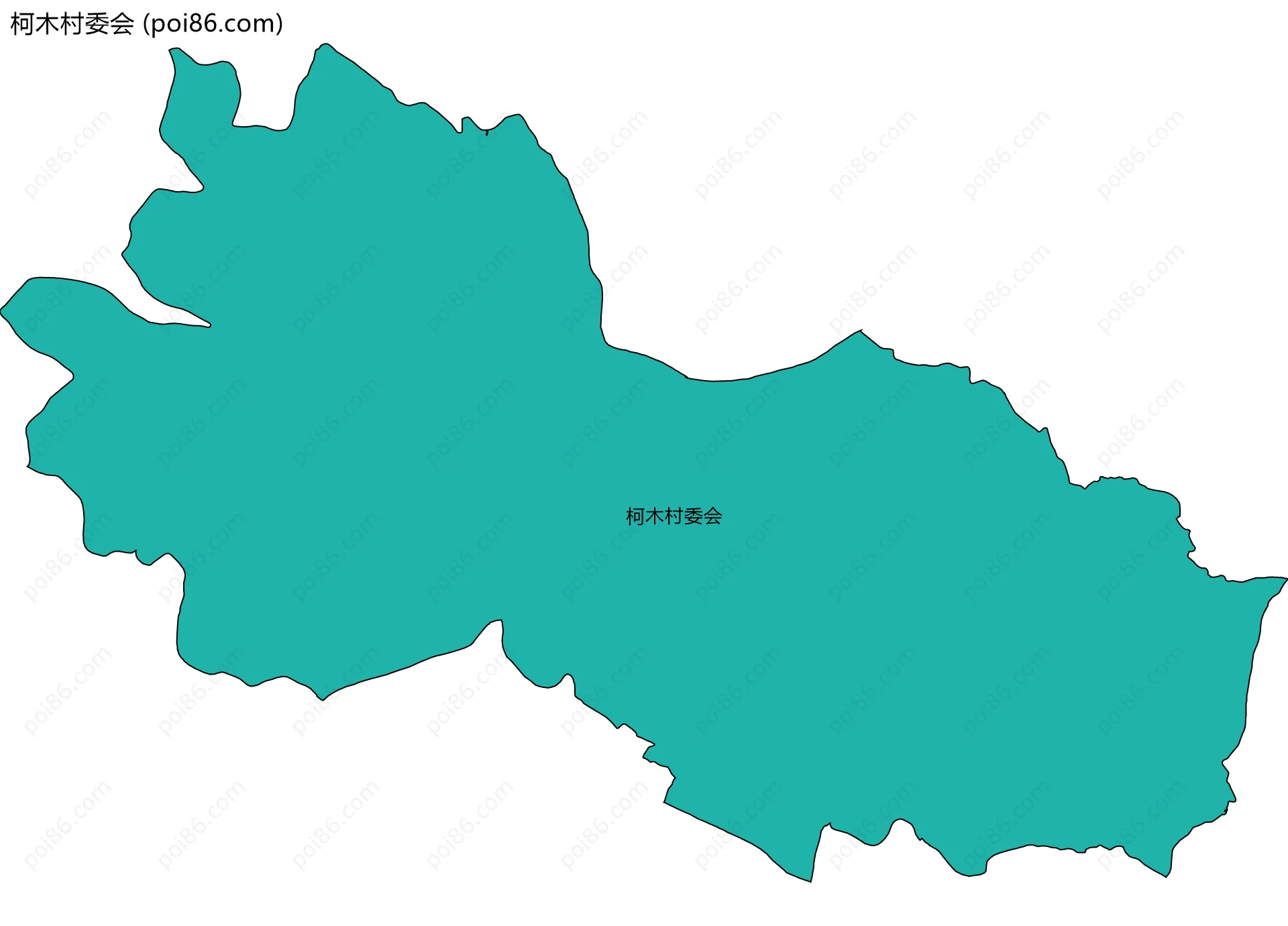 柯木村委会边界地图