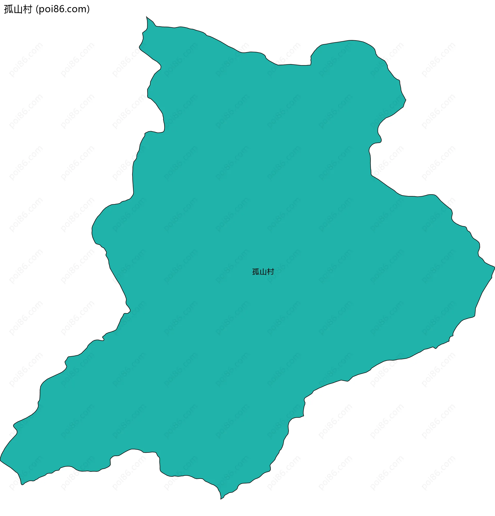 孤山村边界地图