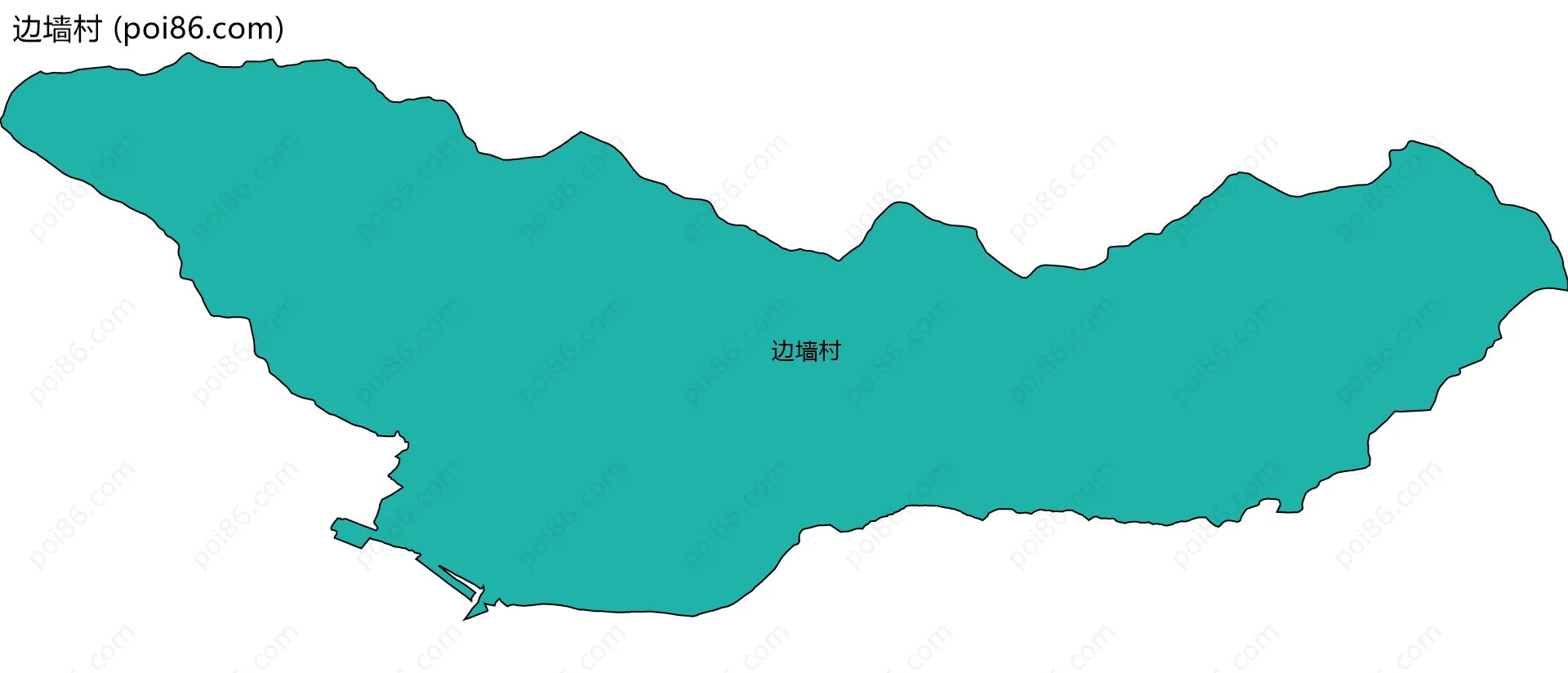 边墙村边界地图