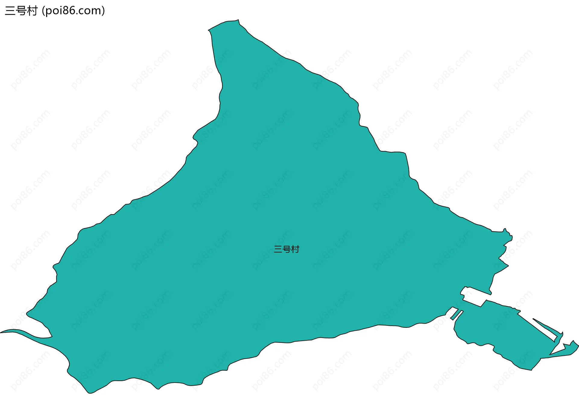 三号村边界地图