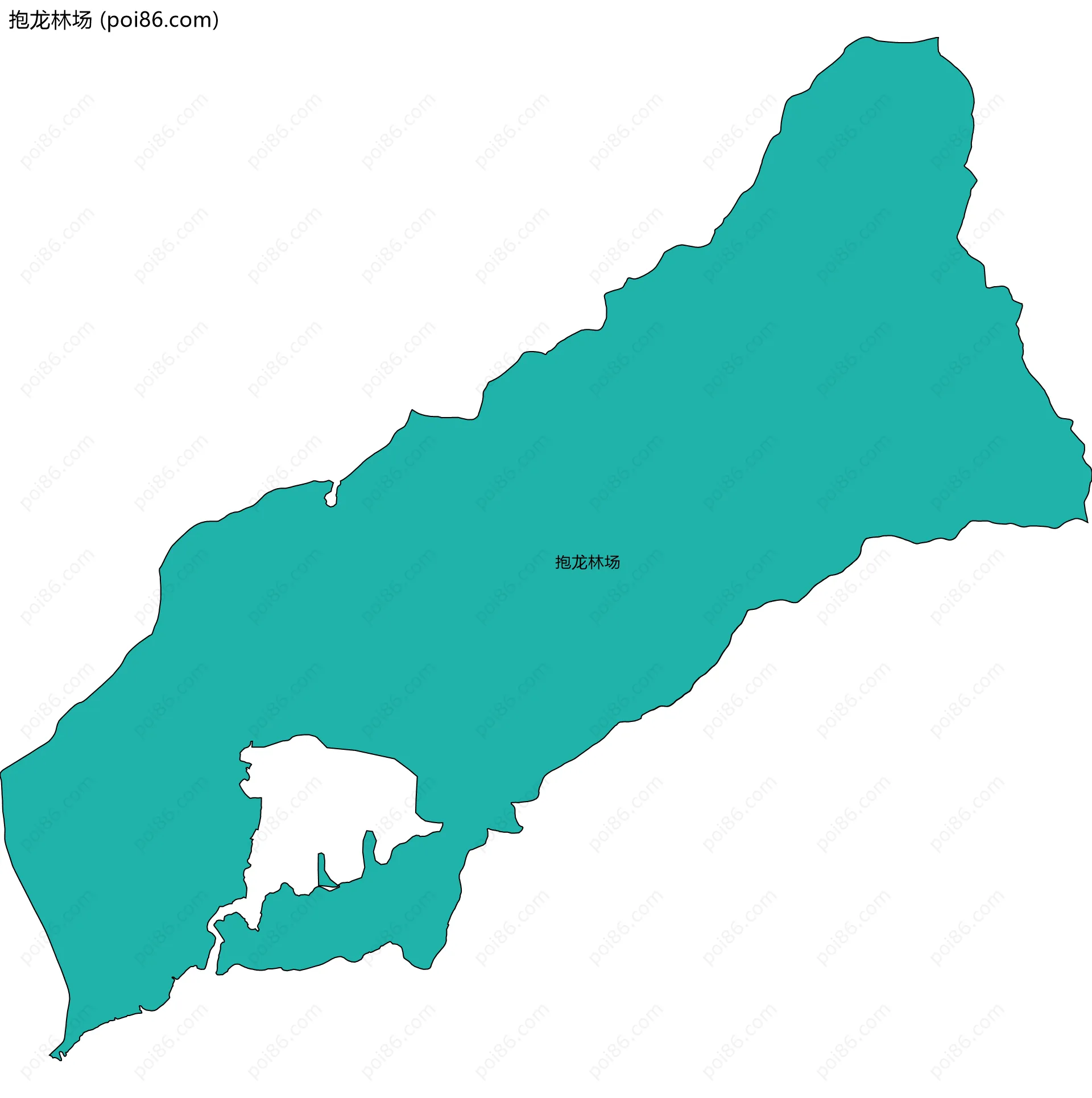 抱龙林场边界地图