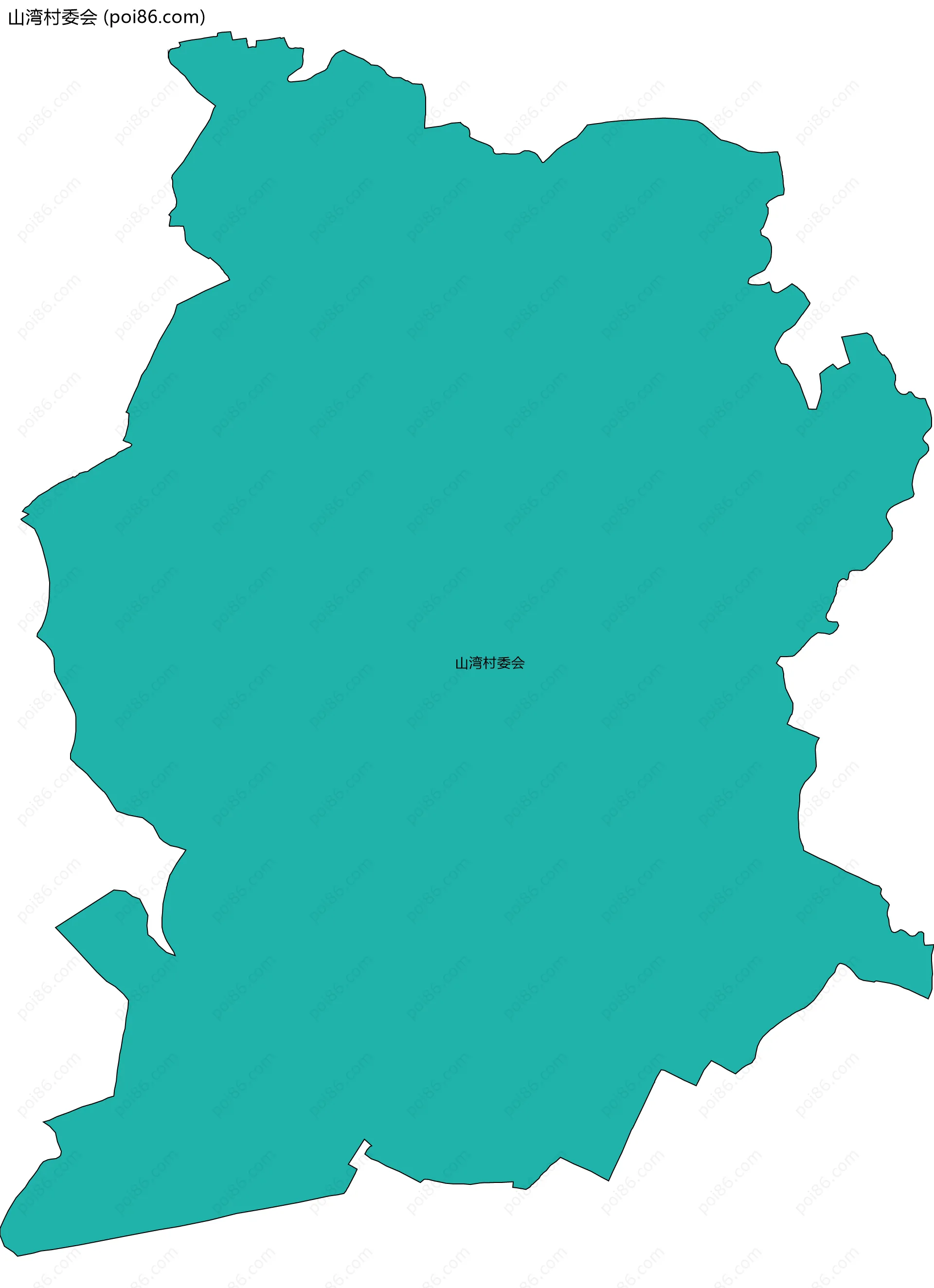 山湾村委会边界地图