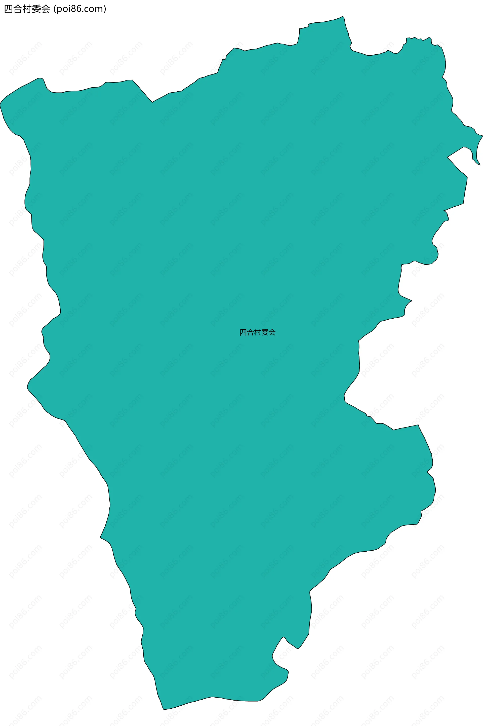 四合村委会边界地图