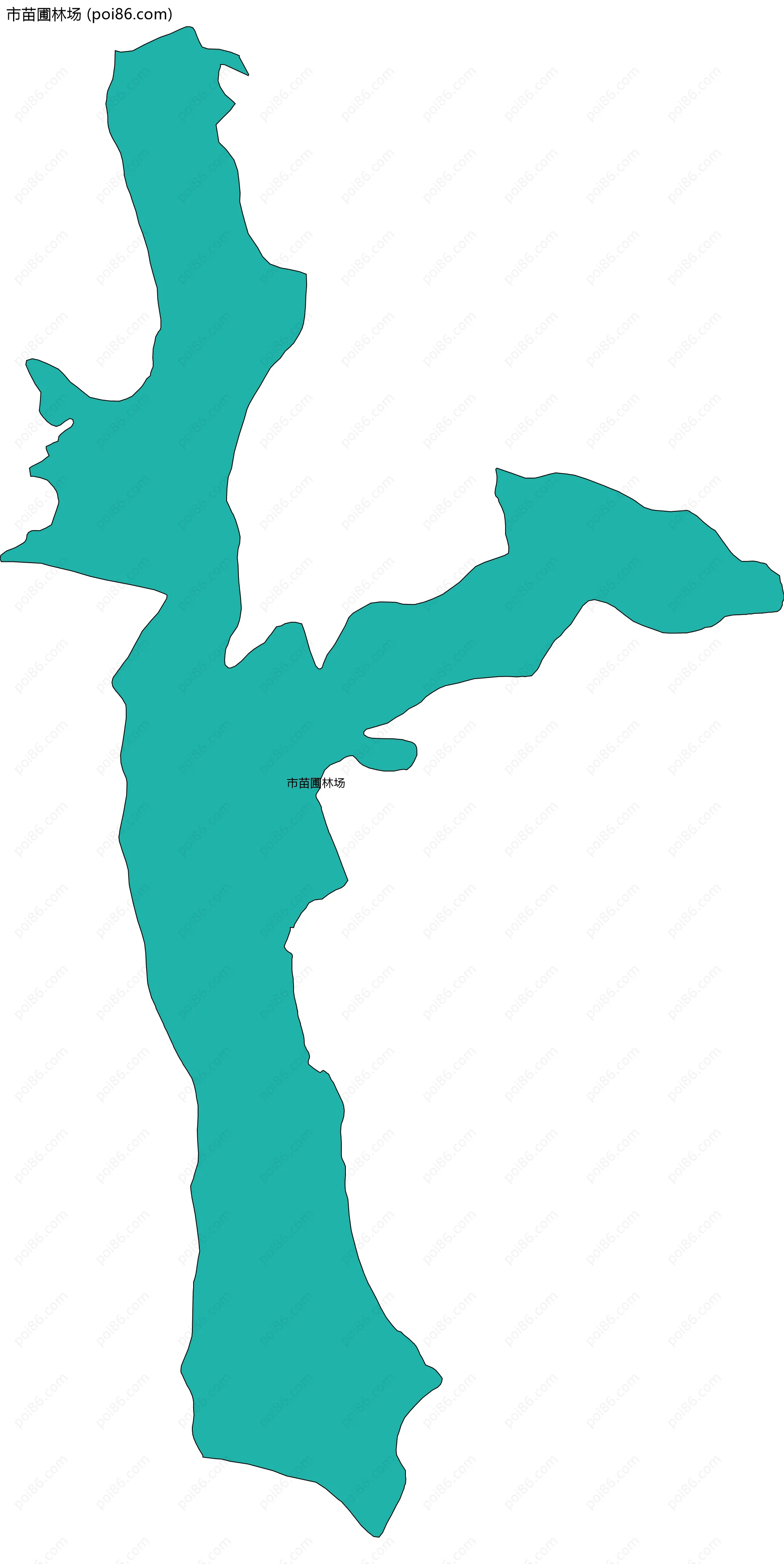 市苗圃林场边界地图