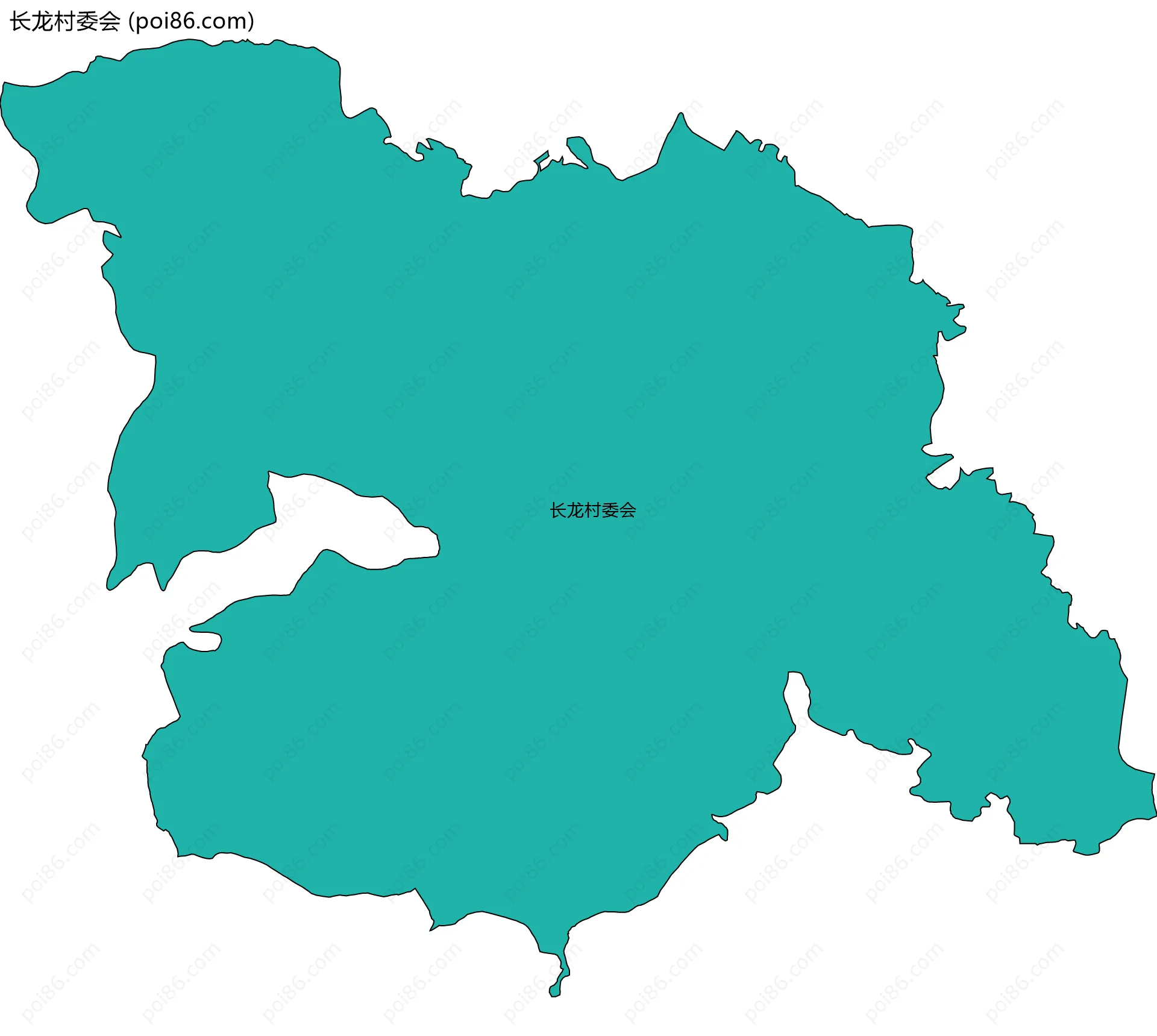 长龙村委会边界地图