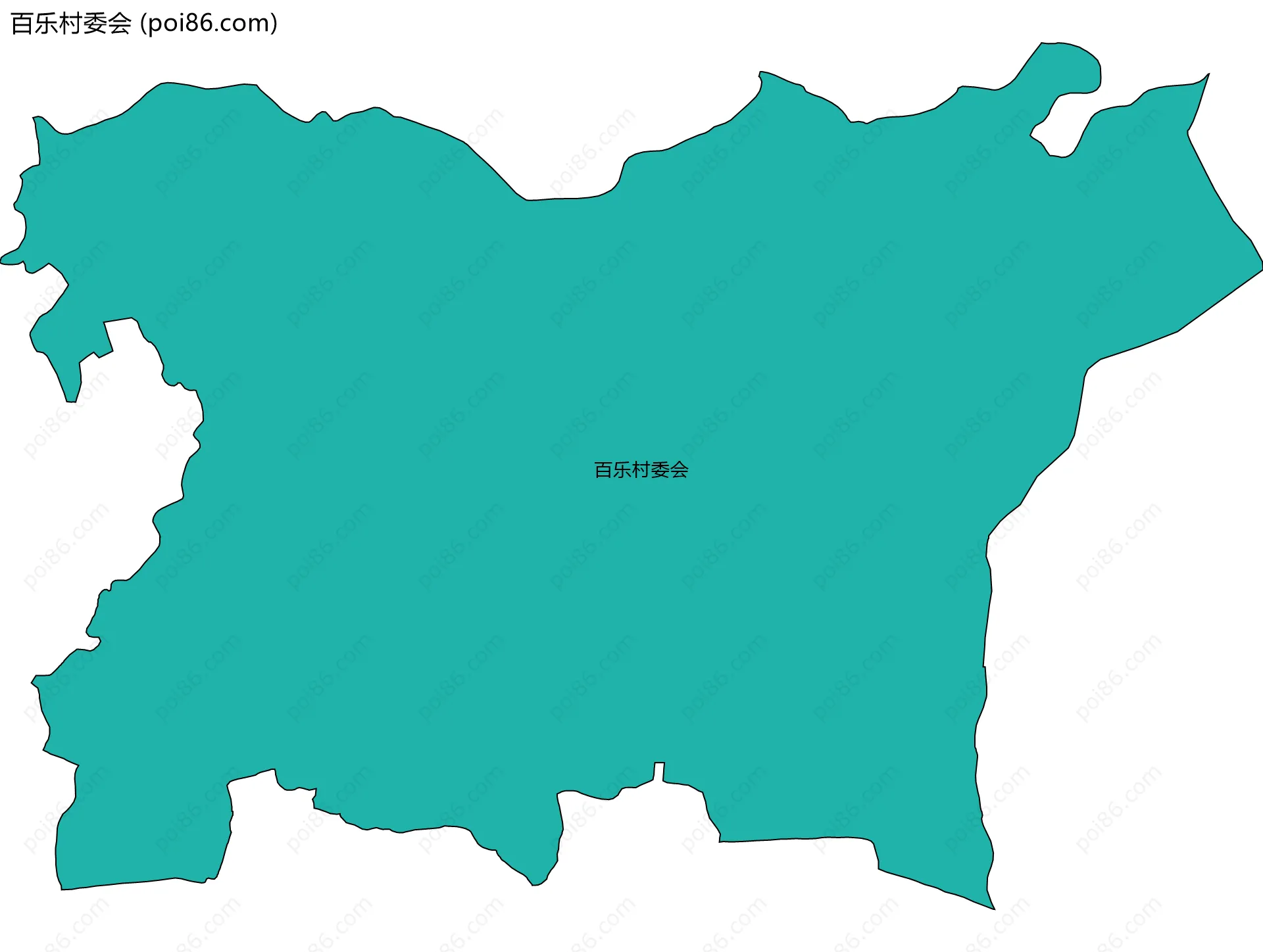 百乐村委会边界地图