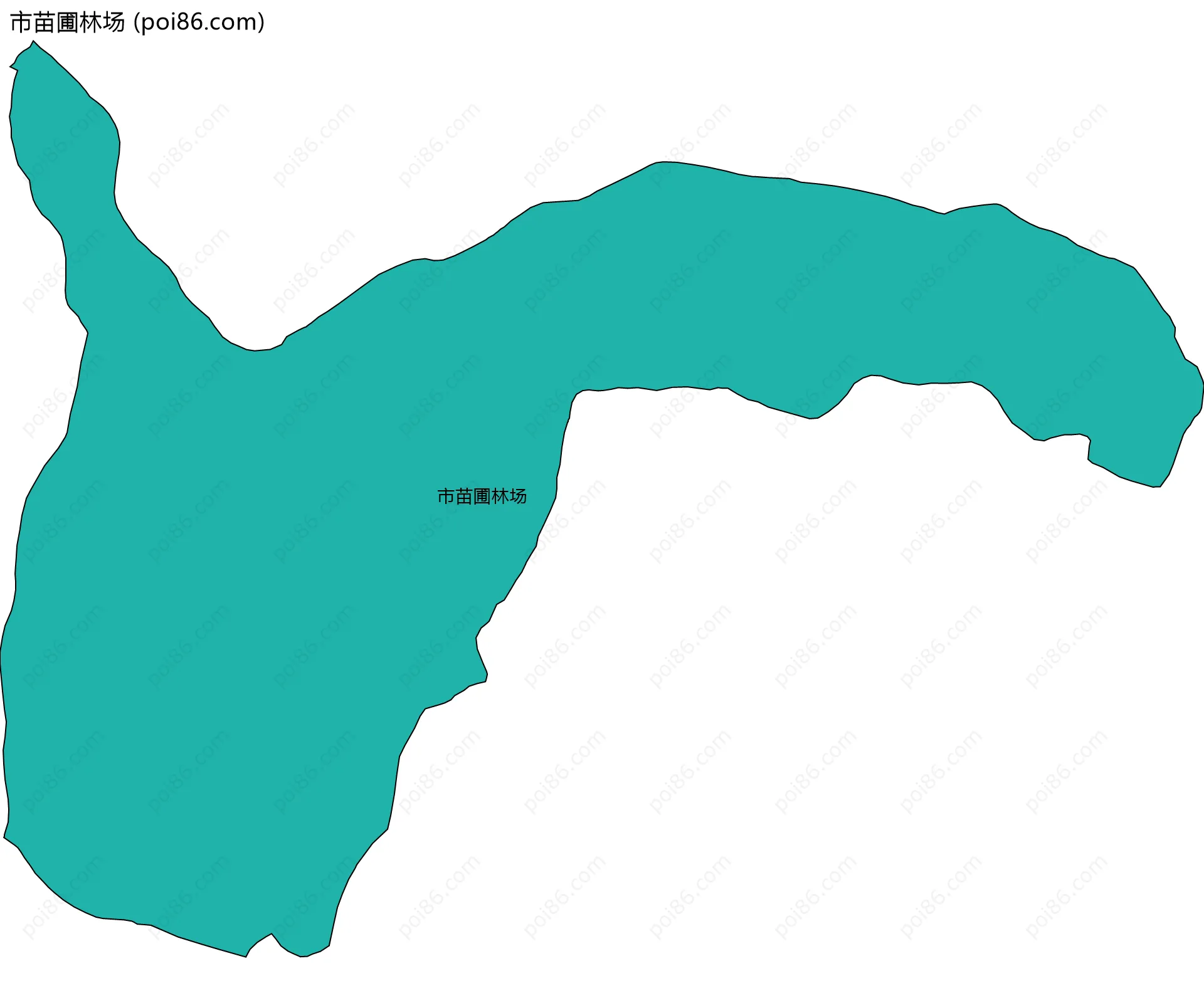 市苗圃林场边界地图