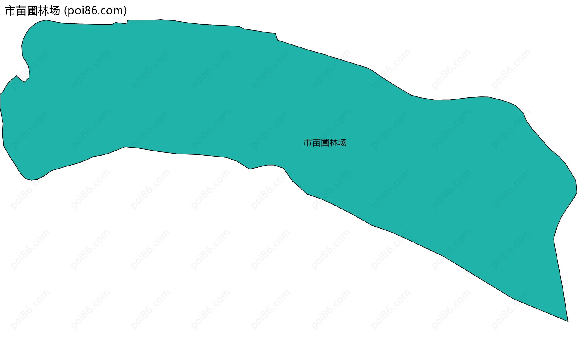 市苗圃林场边界地图