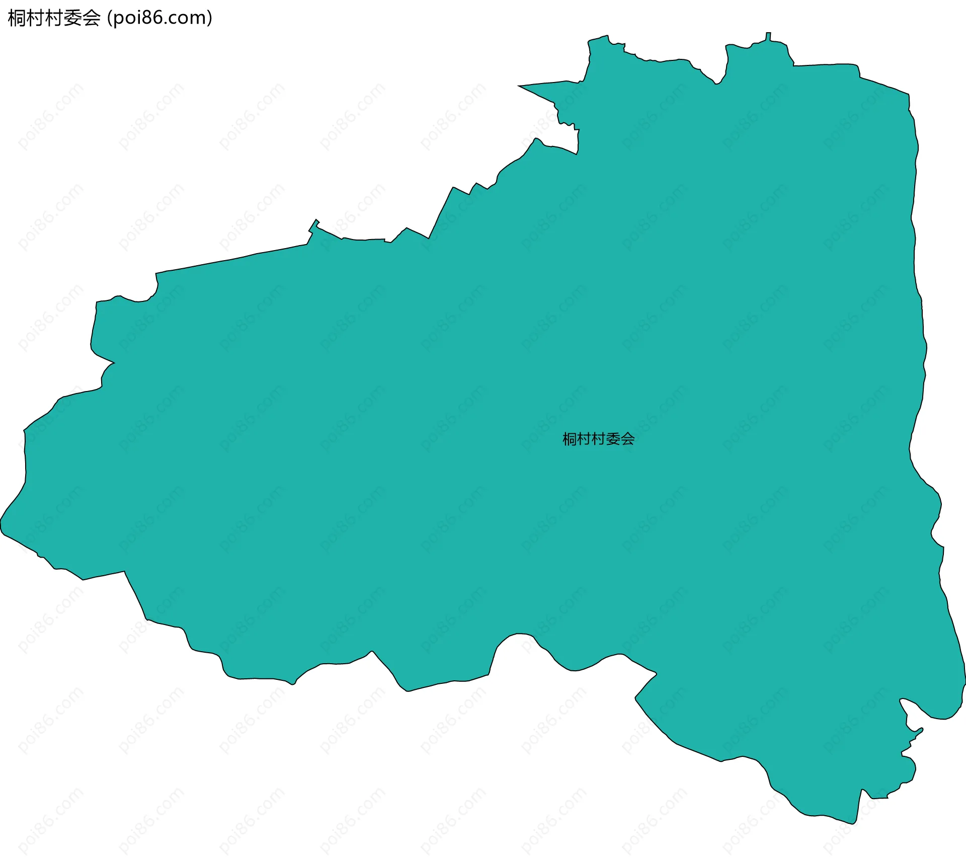 桐村村委会边界地图